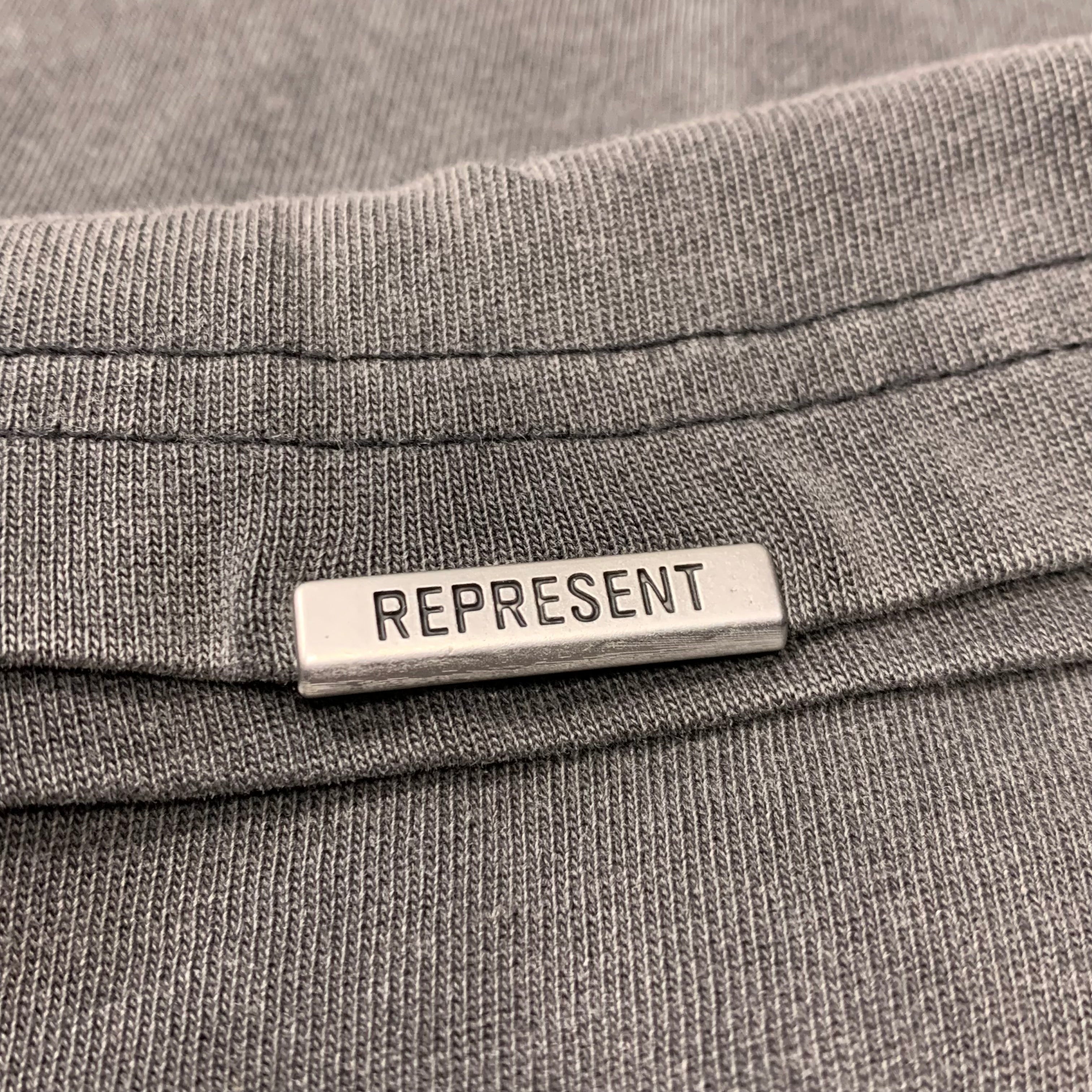 Represent XS Owners Club Yellow Vintage Grey T-Shirt