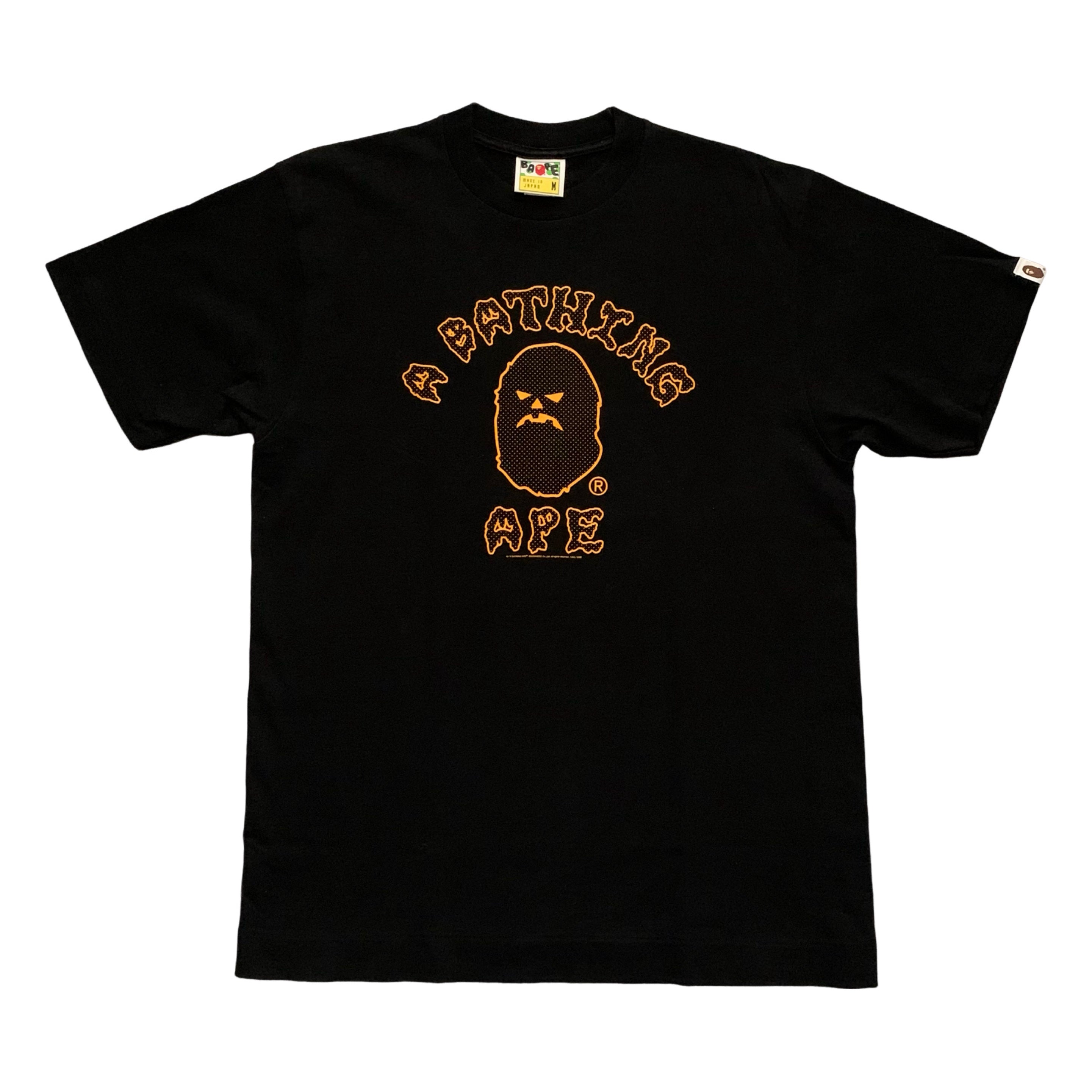 Bape Medium Halloween College Black Tee A Bathing Ape 2008