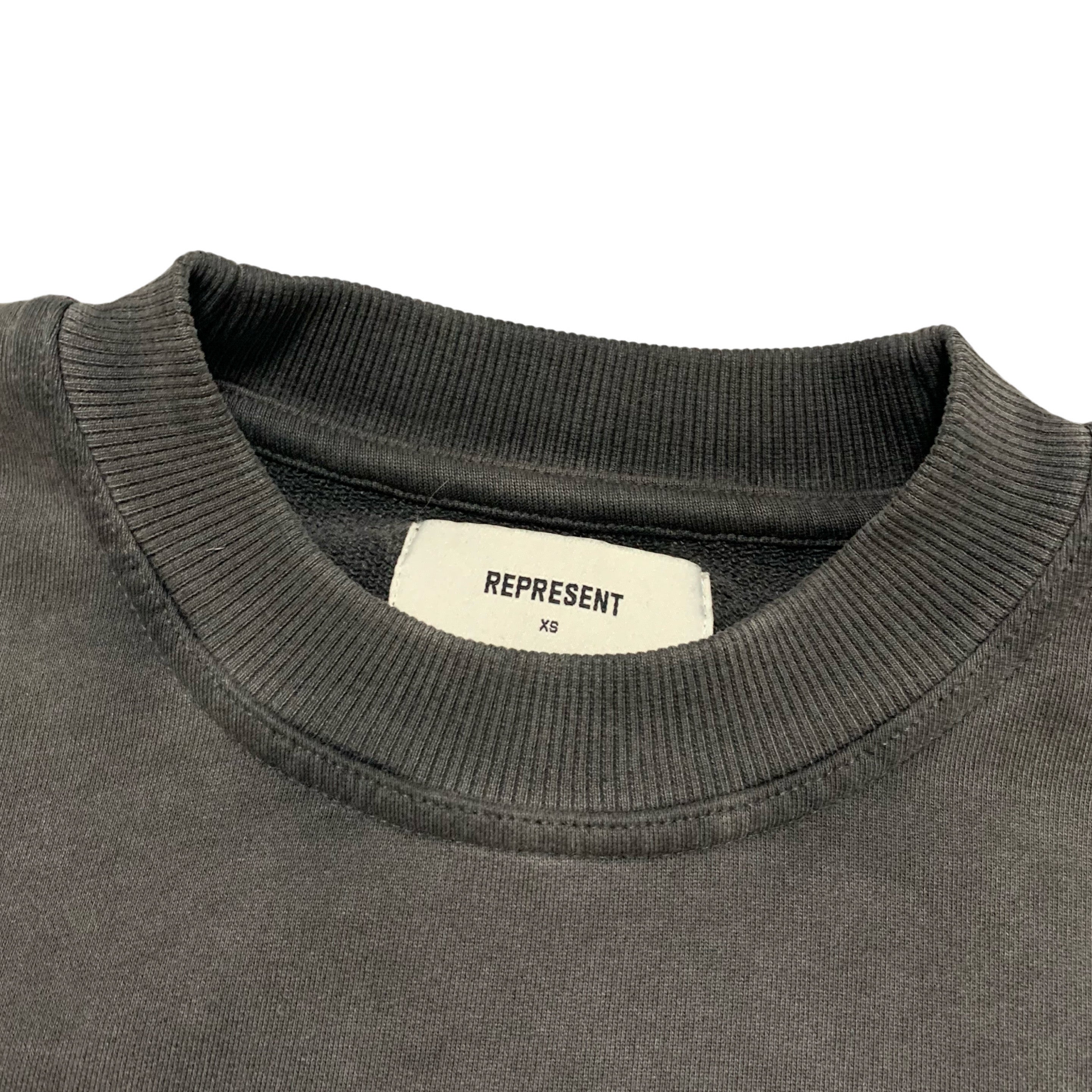 Represent XS Blanks Vintage Grey Sweatshirt Crewneck