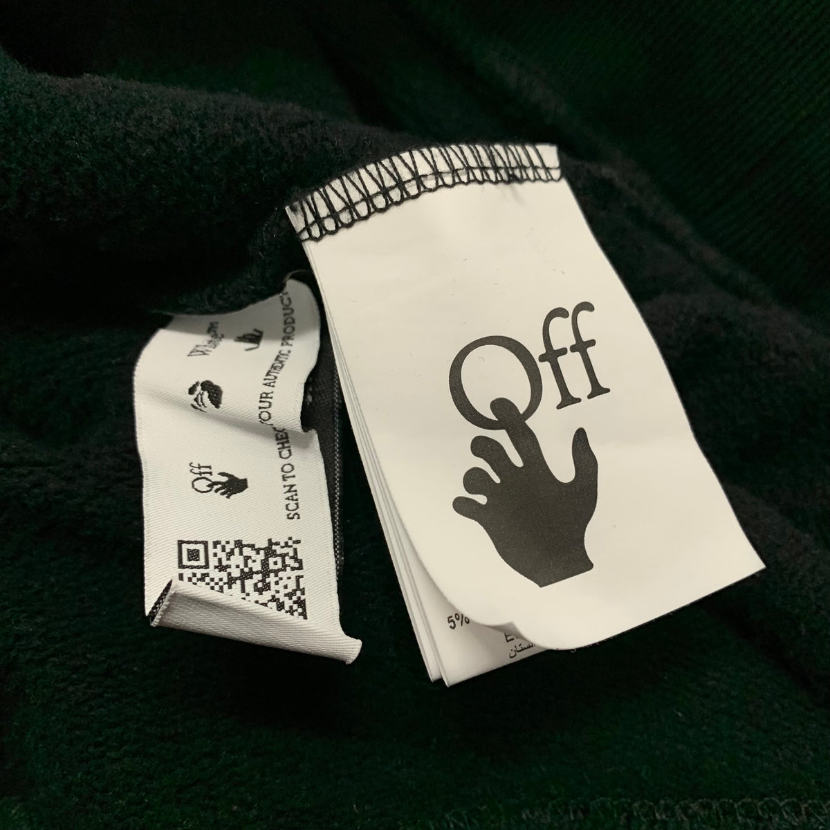 Off White Large Sweatshirt Diag Black Crewneck Virgil Abloh