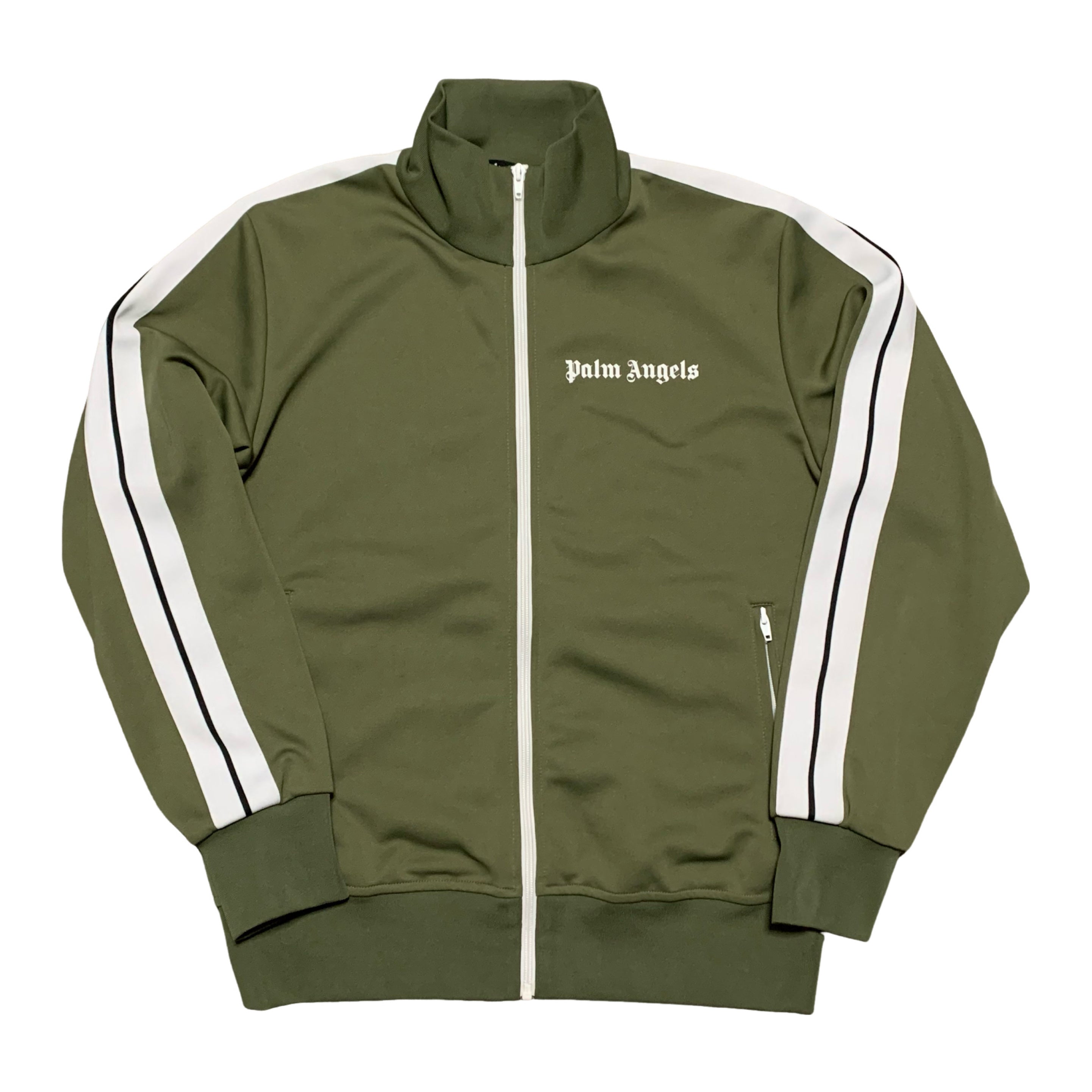 Palm Angels Large Track Jacket Classic Khaki Green Jacket