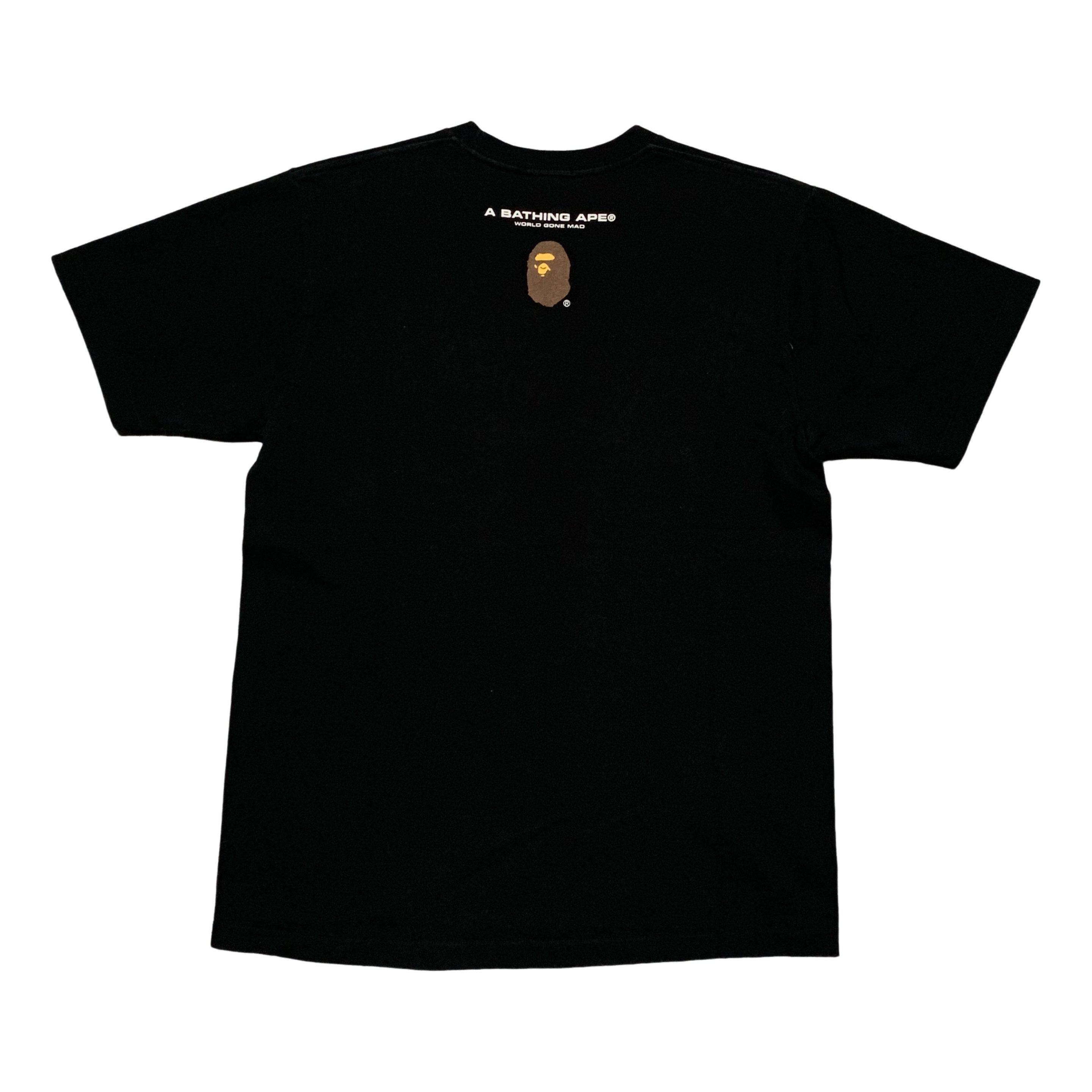 Bape Medium Bathing Ape Graphic Black Tee A Bathing Ape