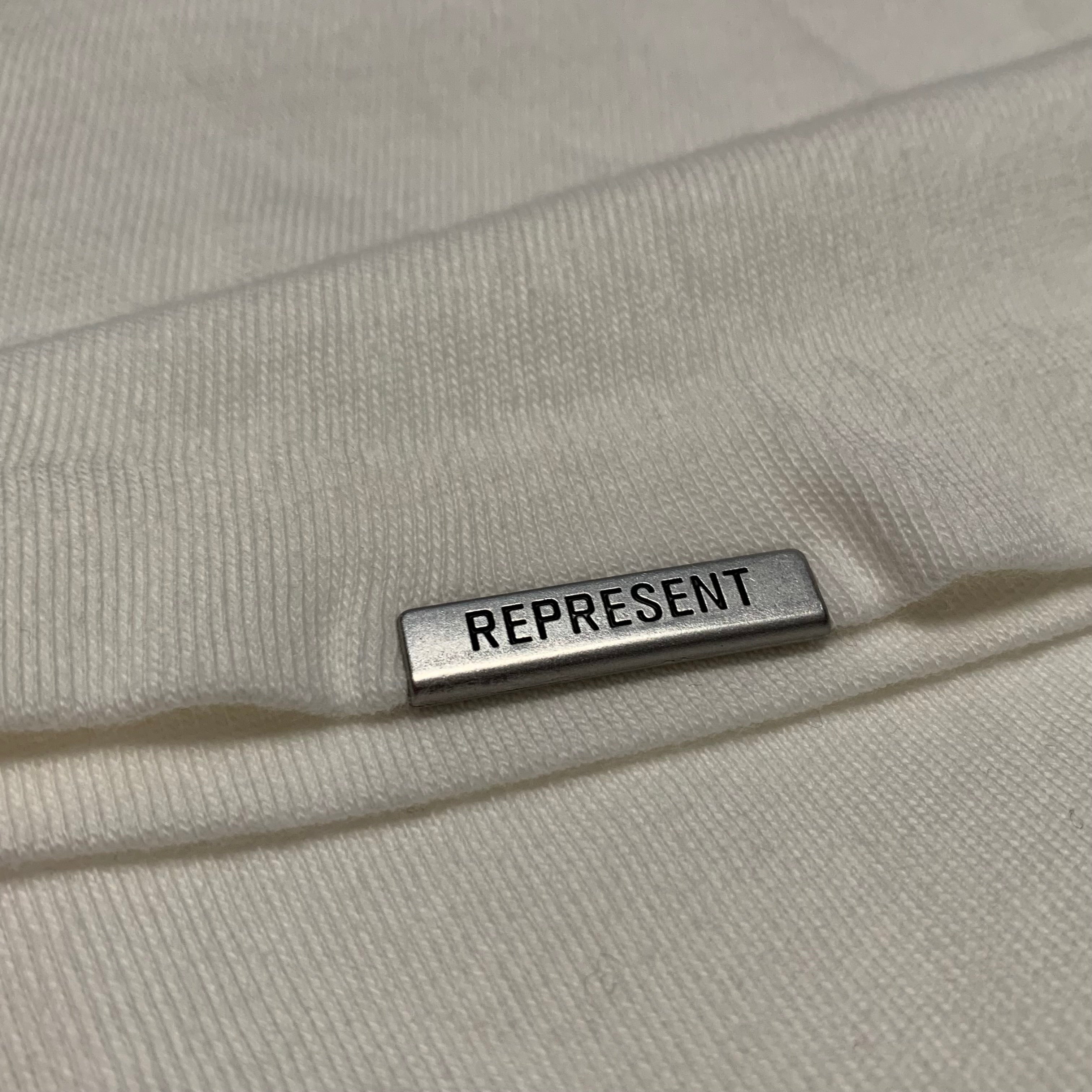 Represent Medium Horizons Flat White Tee