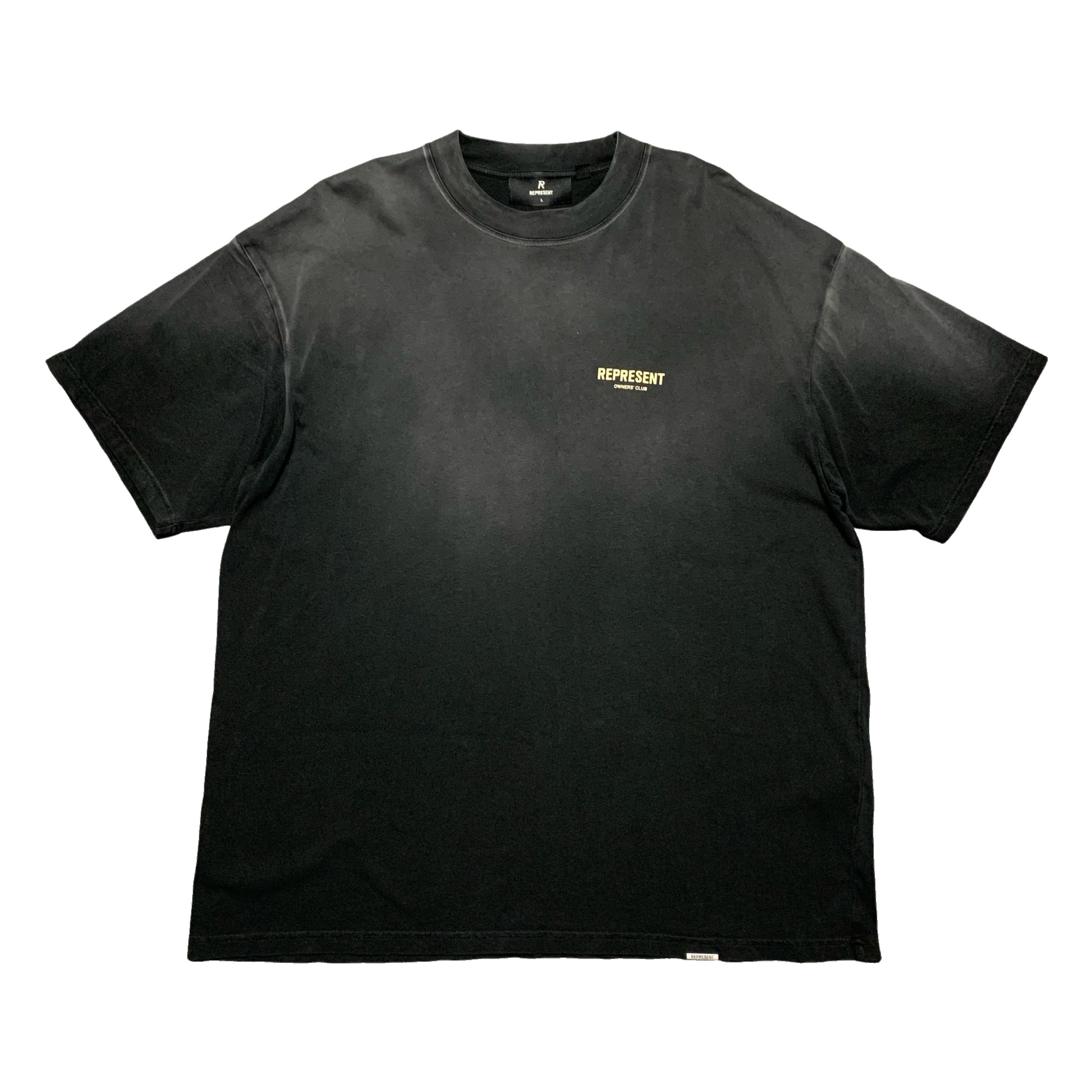 Represent Large Owners Club Stained Black Tee