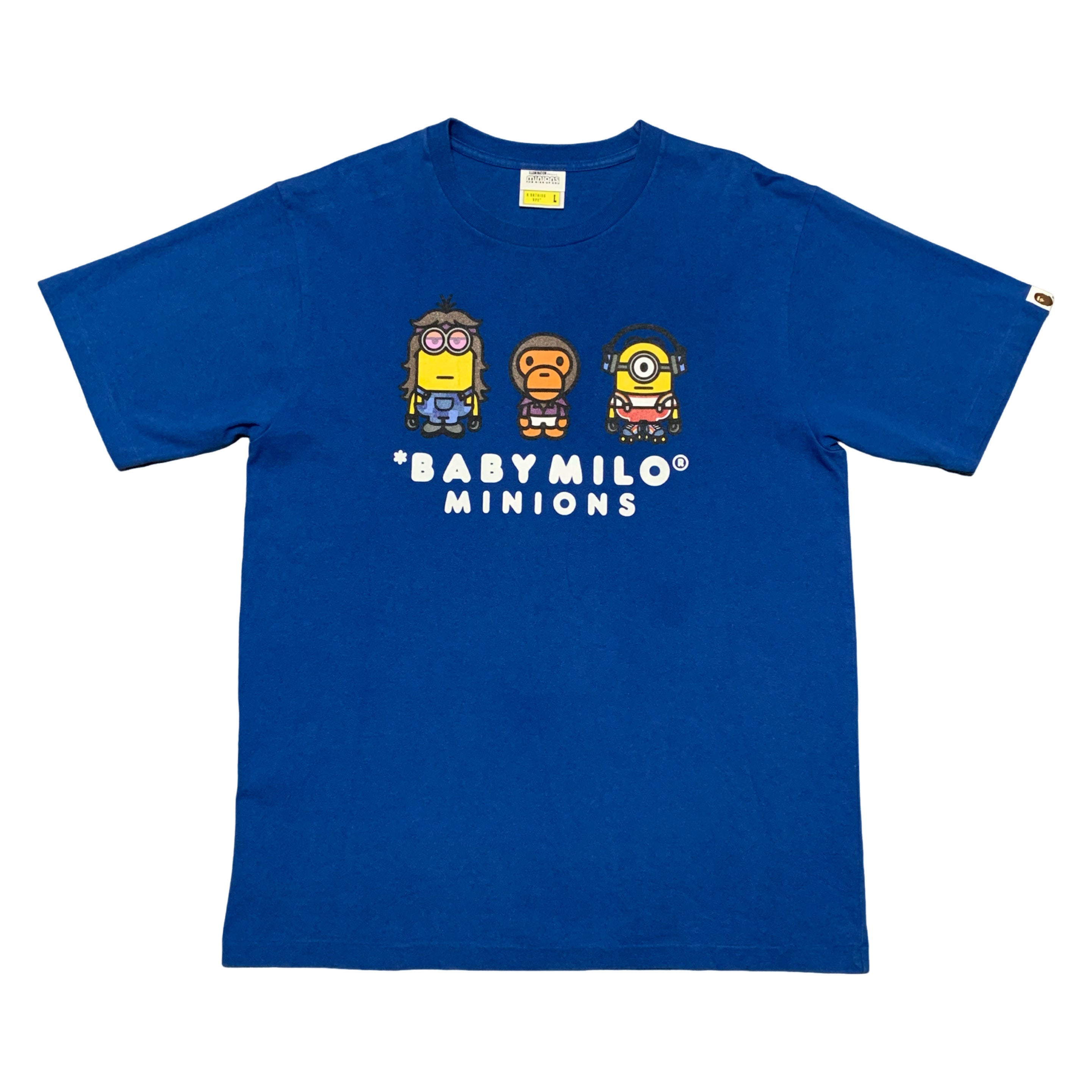 Bape Large Minions Baby Milo Blue Tee A Bathing Ape