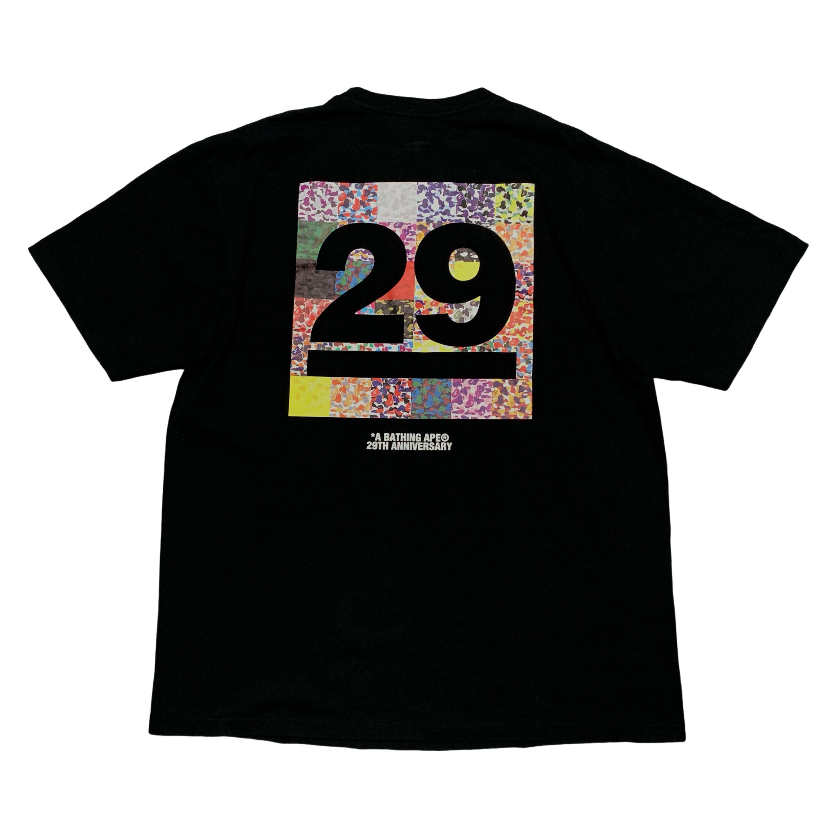 Bape XL 29th Anniversary Camo Black Tee A Bathing Ape