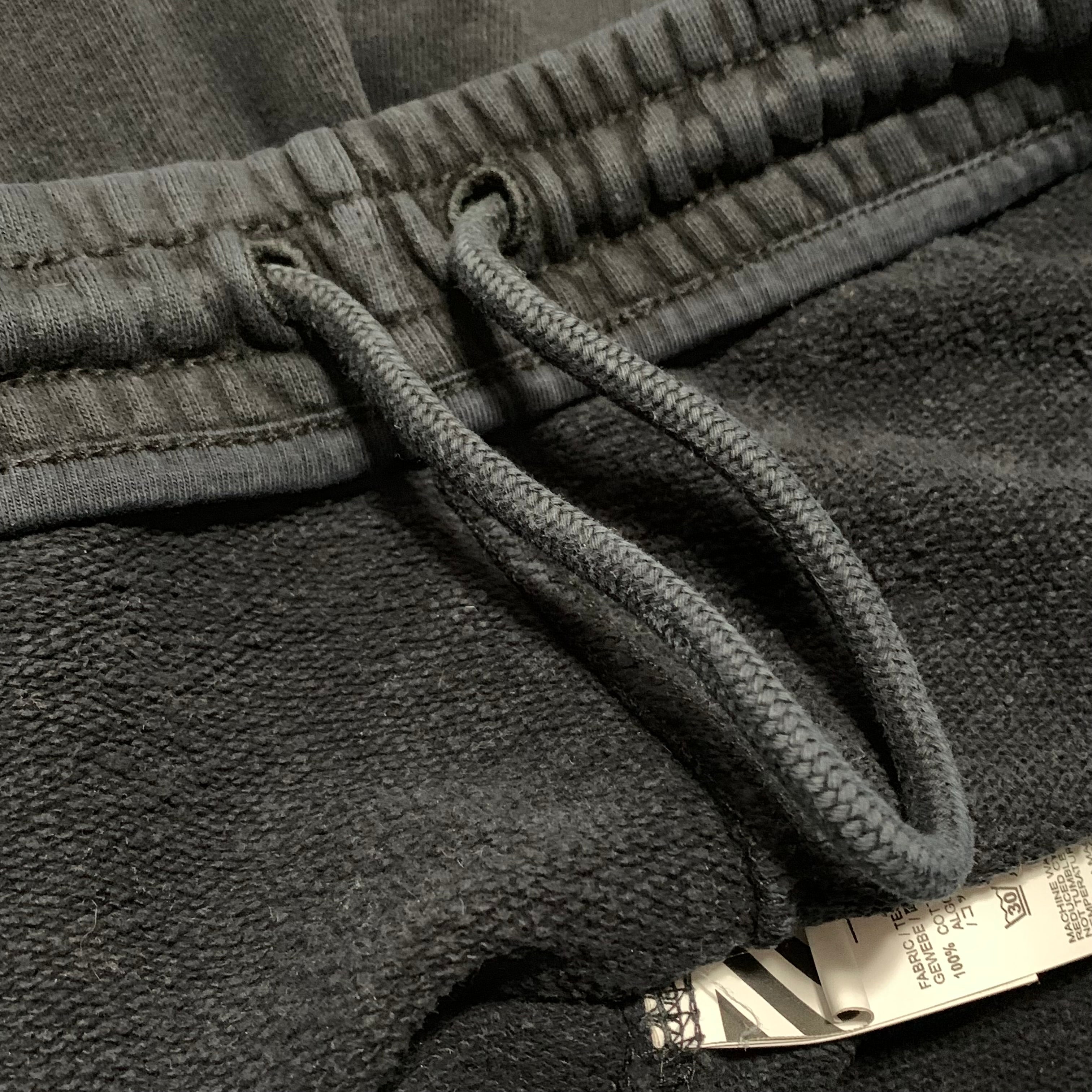 Off White Large Shorts Waterfall Arrows Black Bottoms Virgil Abloh