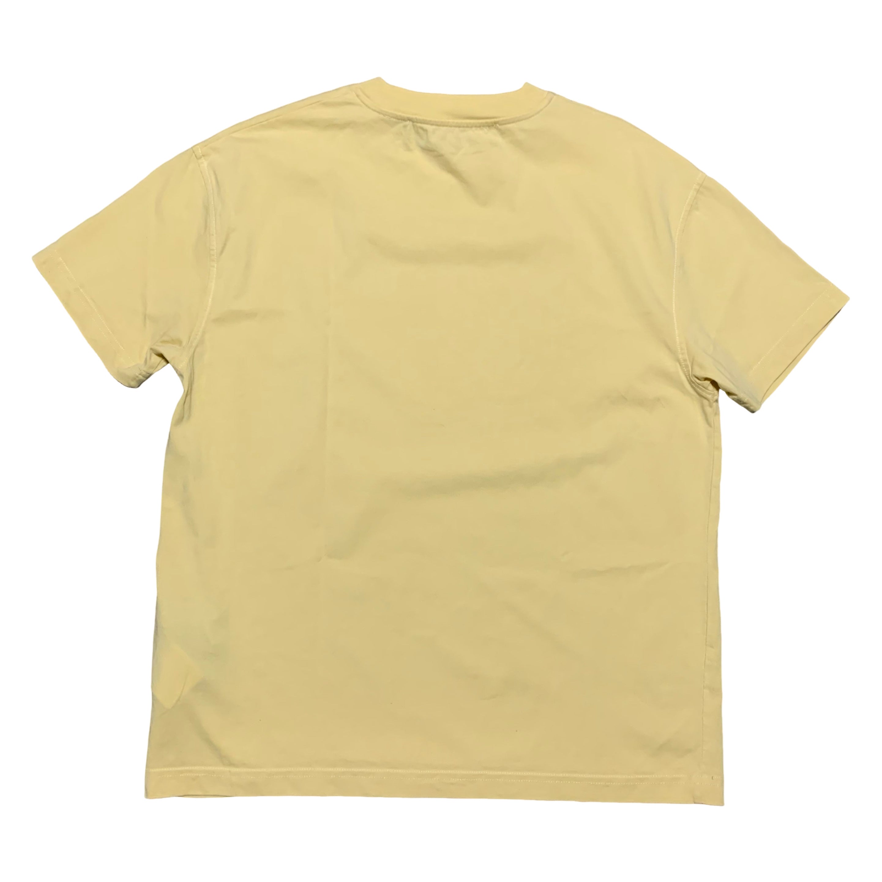 Off White Small Sprayed Off Yellow Tee Virgil Abloh