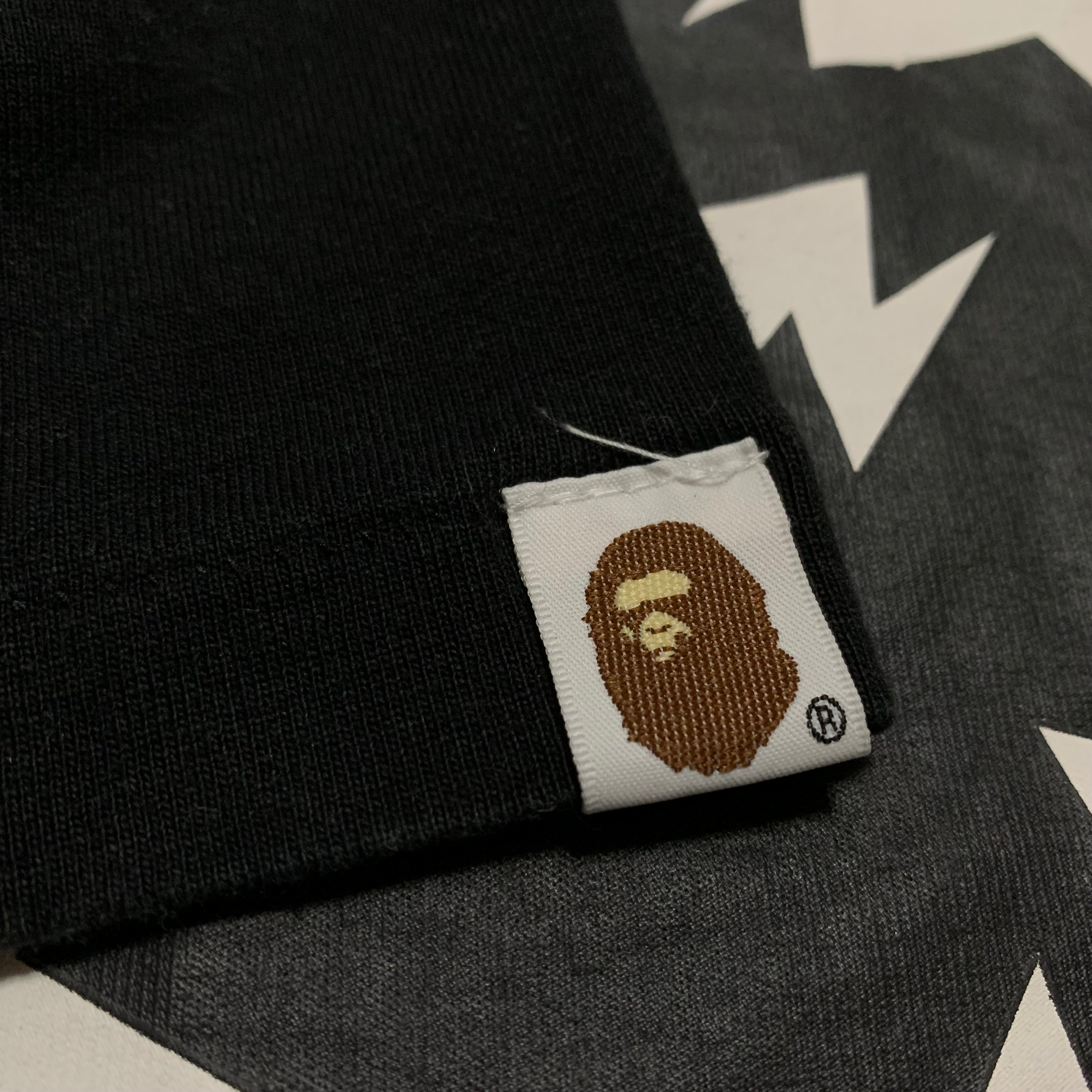 Bape Large Ape Head Bape Sta Black Tee A Bathing Ape