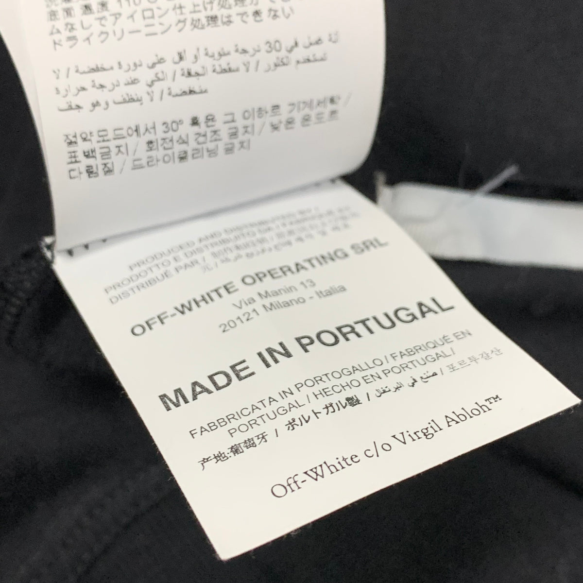 Off White XS Tee Marker Arrows Black Long Sleeve T-Shirt Virgil Abloh