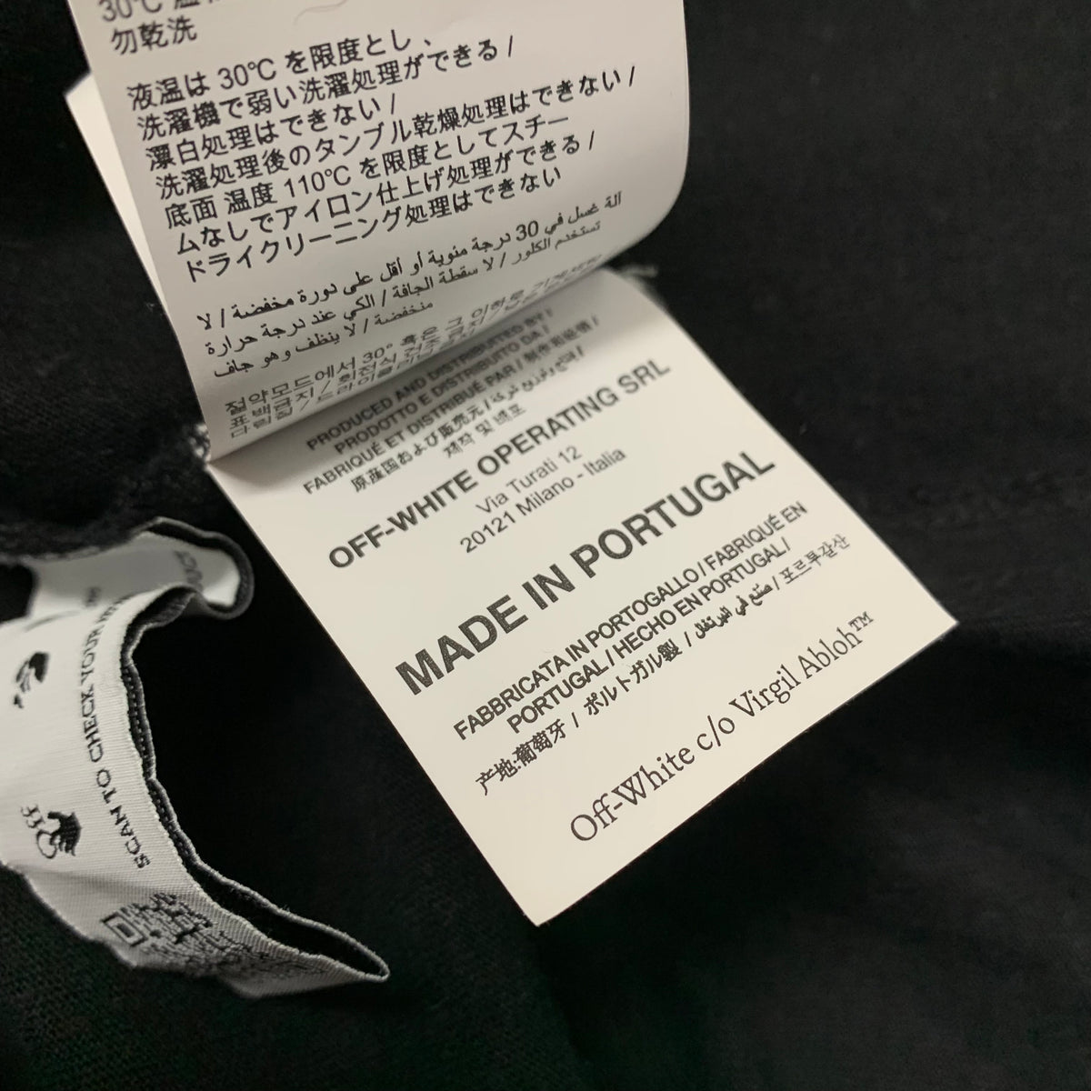 Off White Medium Tee Degrade Arrows Black T-Shirt Virgil Abloh