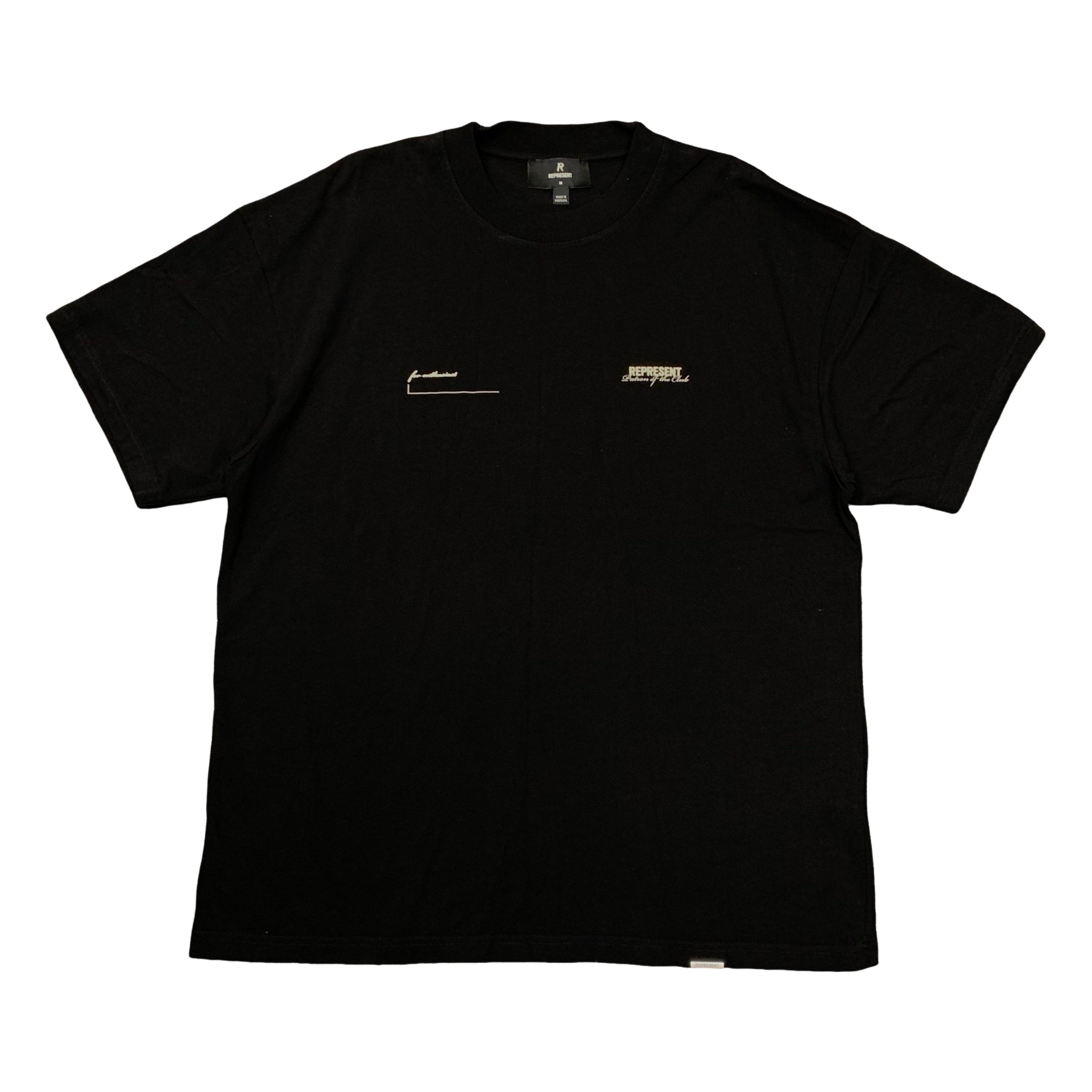 Represent Medium Tee Patron Of The Club Jet Black T-Shirt
