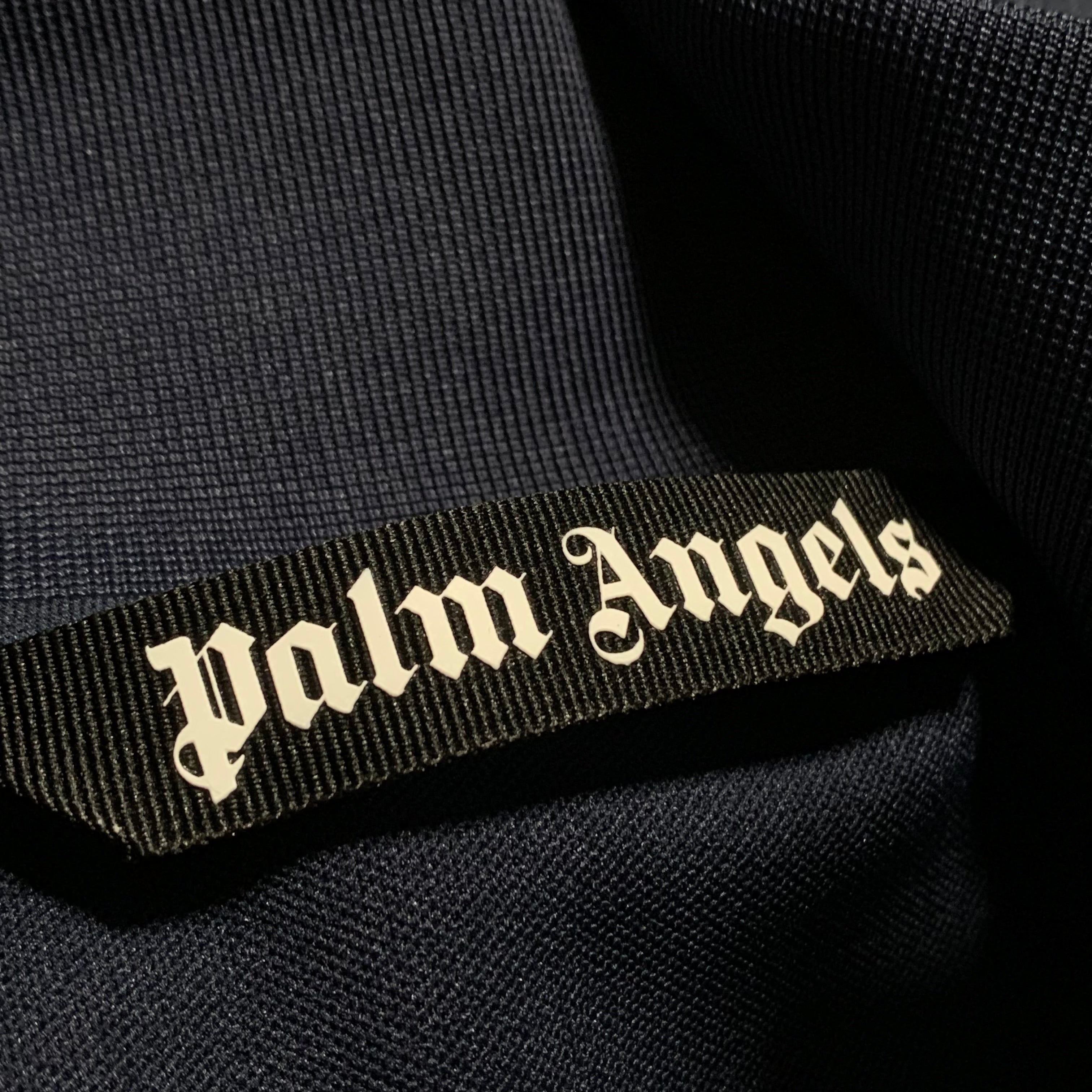 Palm Angels Medium Track Jacket V Colour Block Blue Jacket