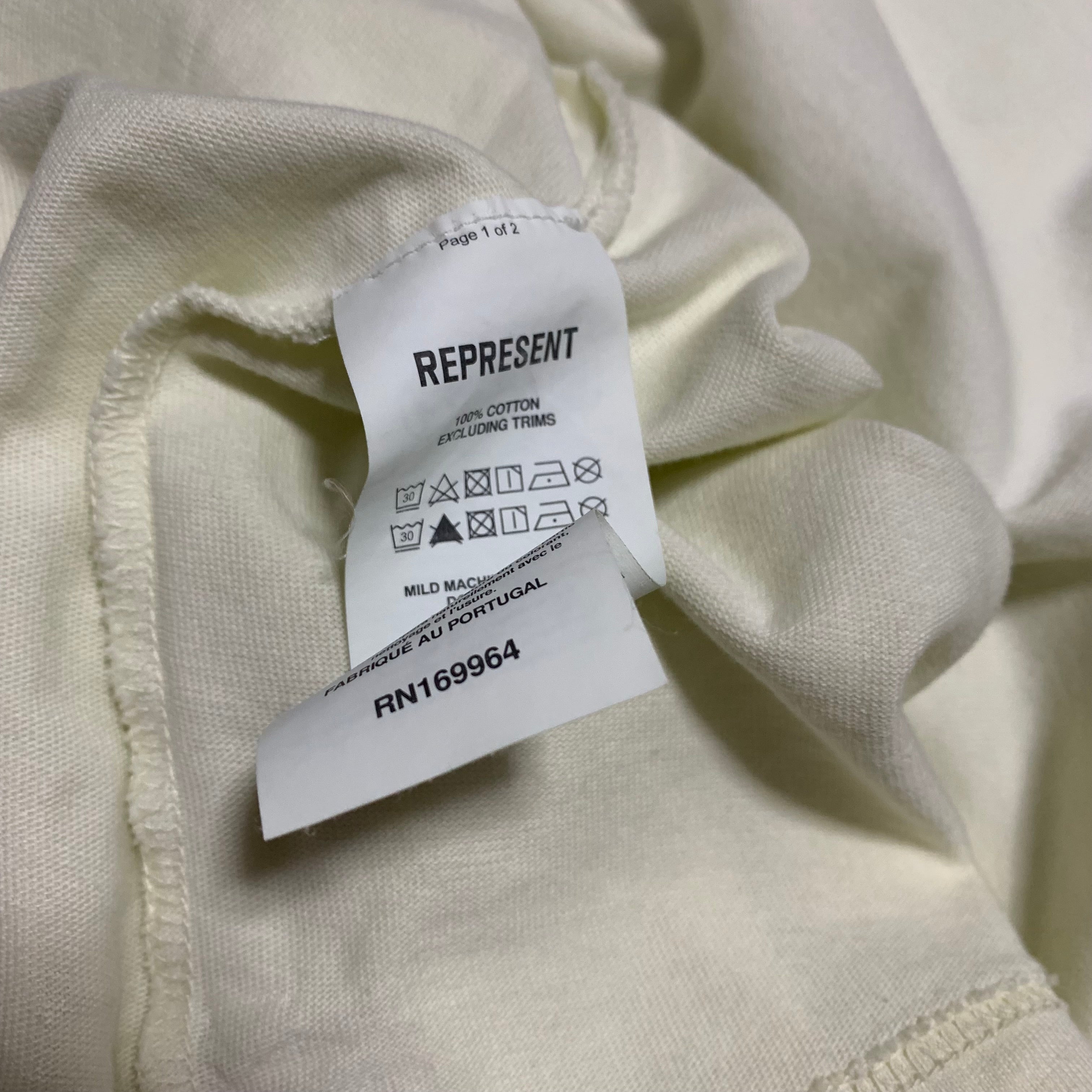 Represent Small Owners Club Buttercream White Tee