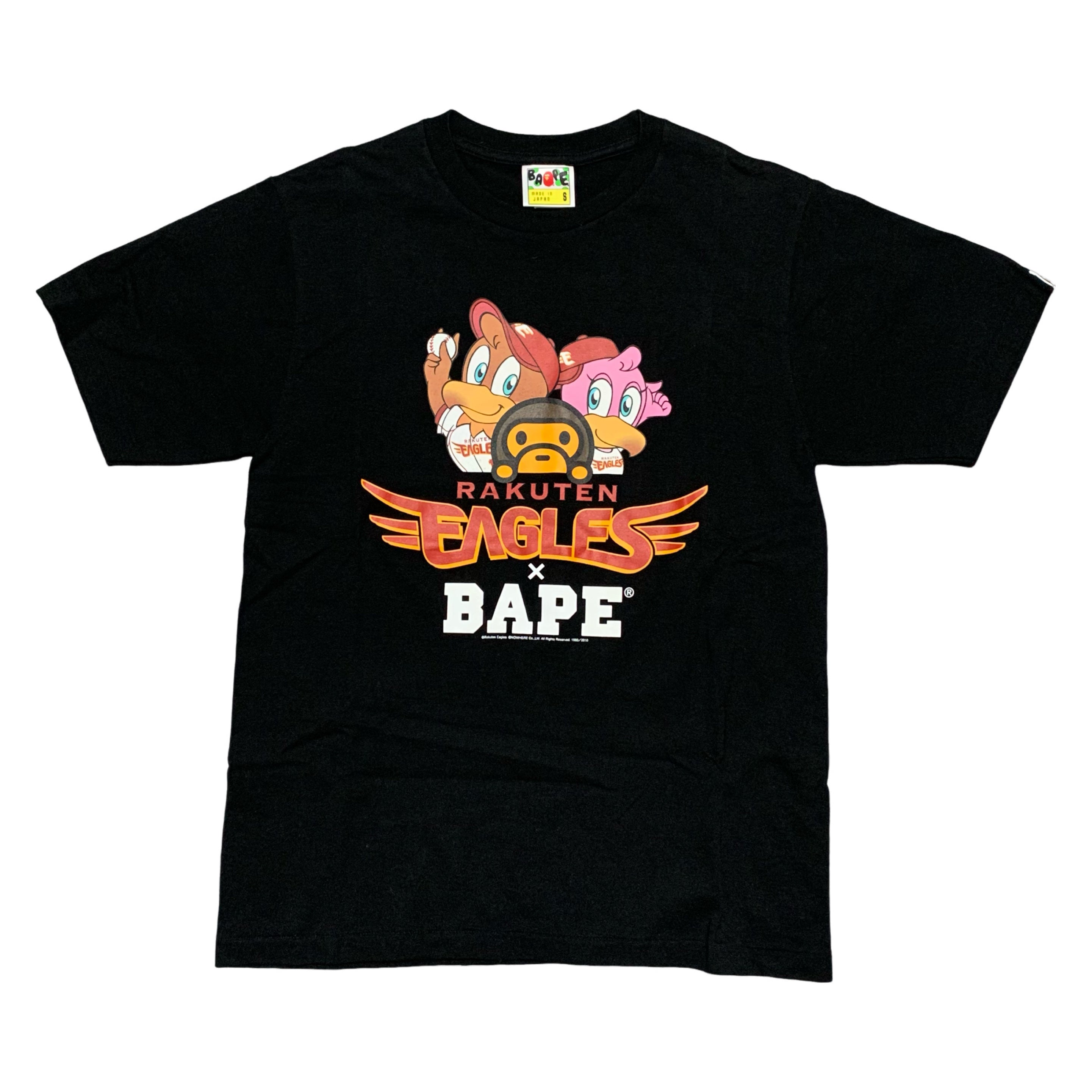 Bape Small Rakuten Eagles Black Tee A Bathing Ape