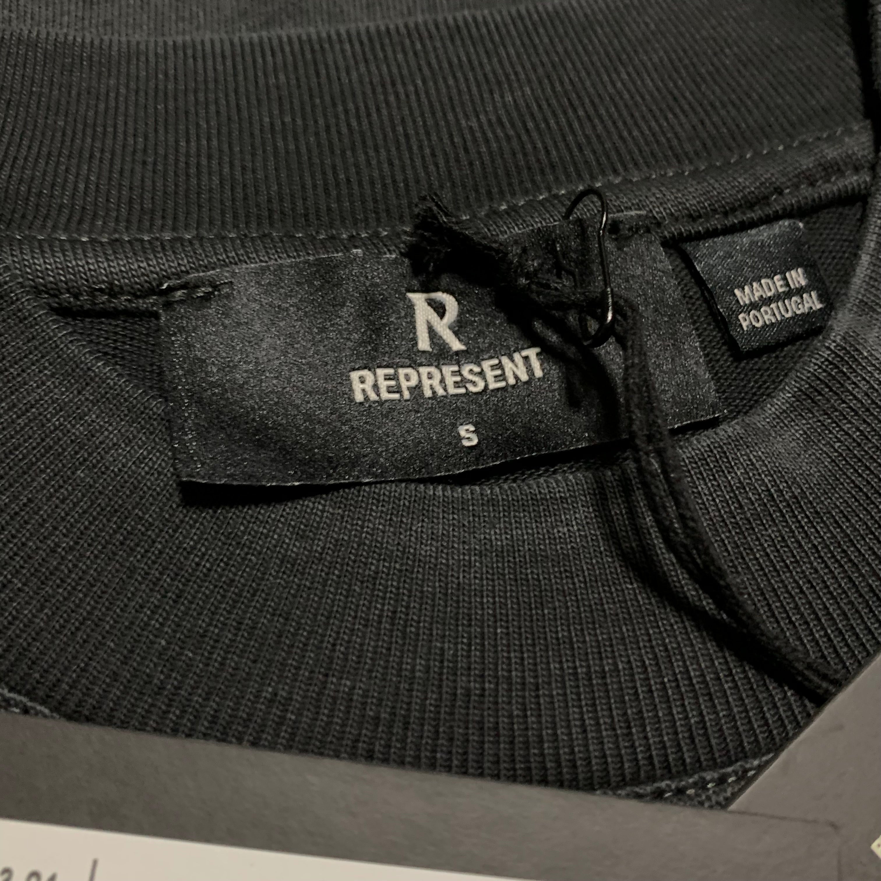 Represent Small World Championship Stained Black Tee