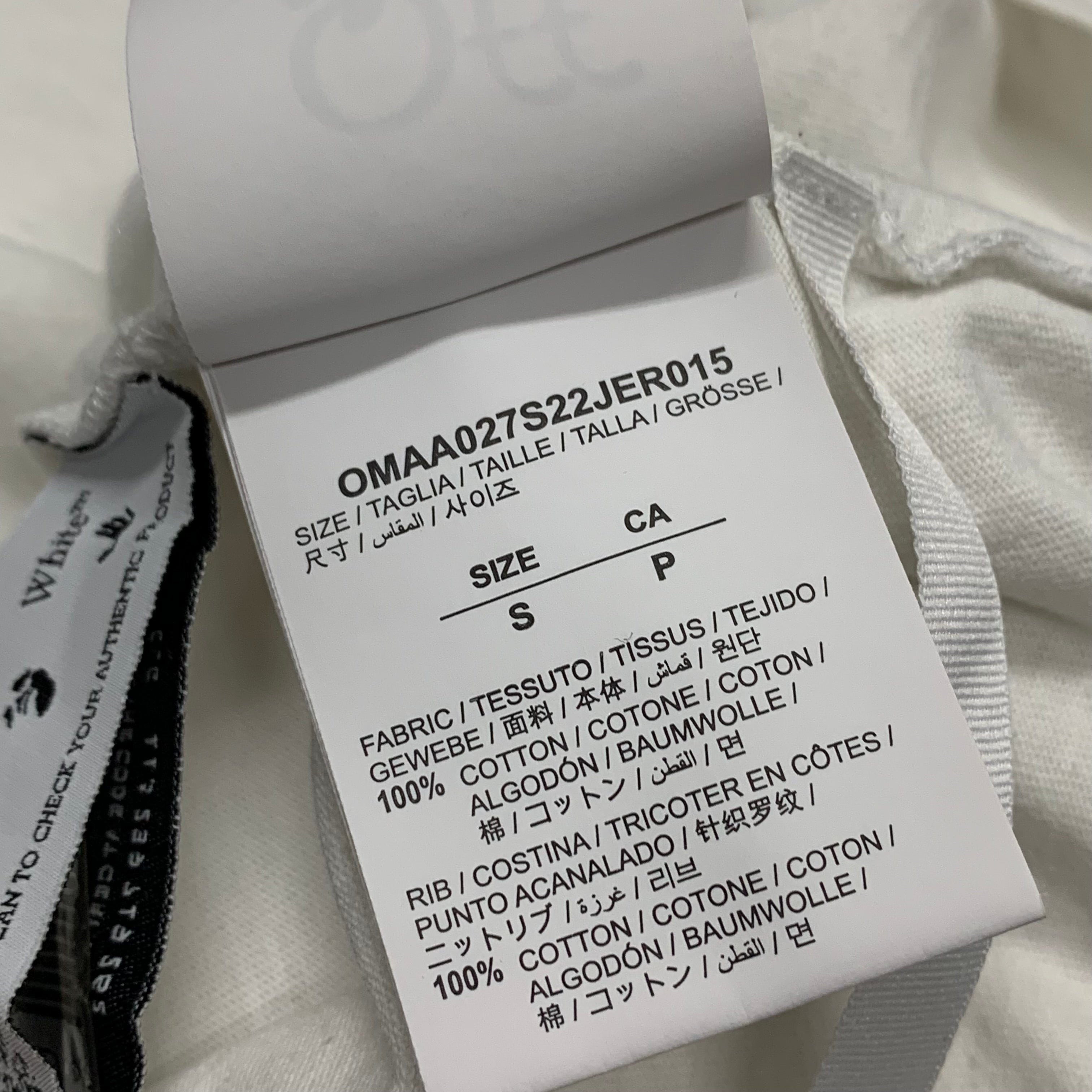 Off White Small Tee Liquid Arrows White T-Shirt Virgil Abloh