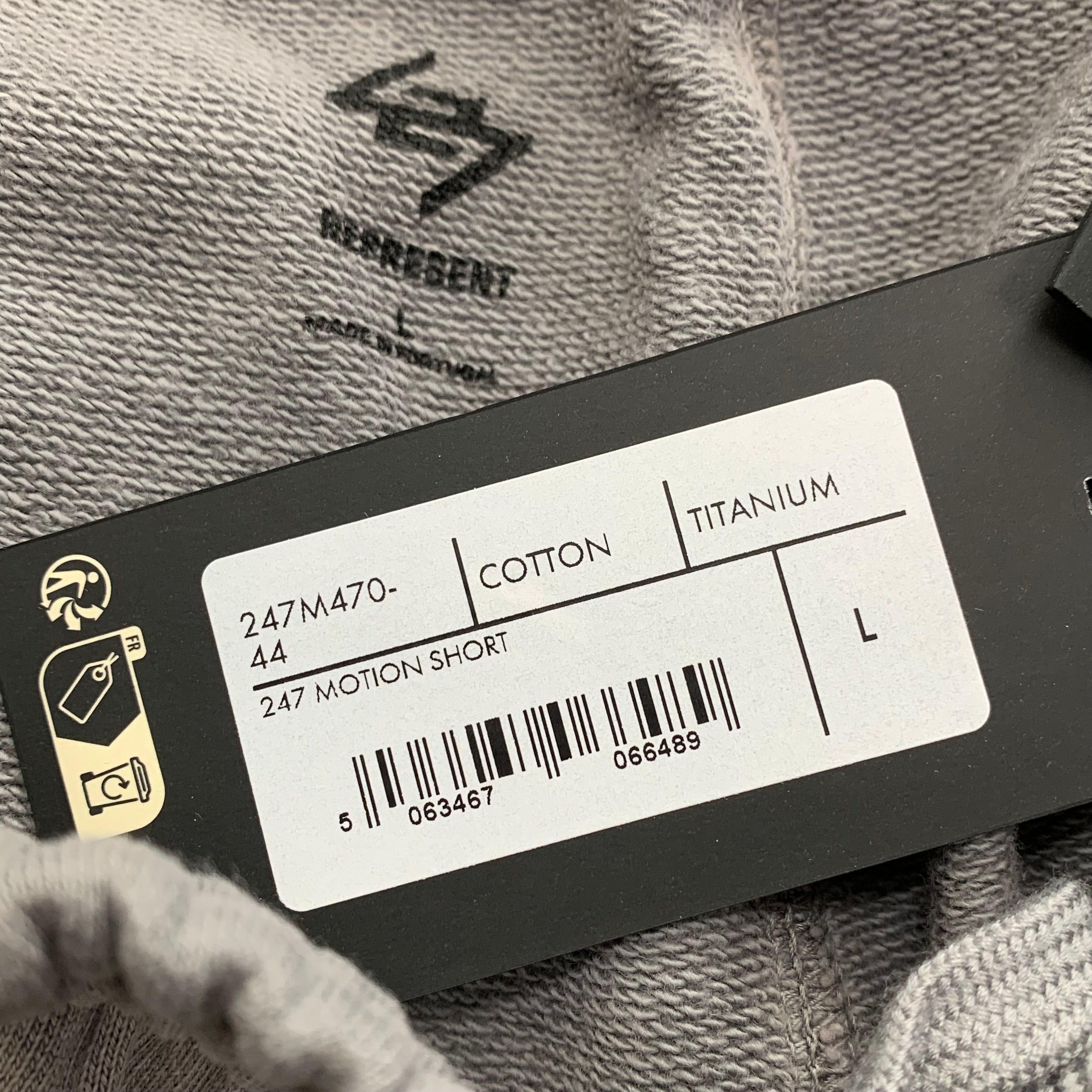 Represent Large Shorts 247 Motion Titanium Grey Shorts Bottoms
