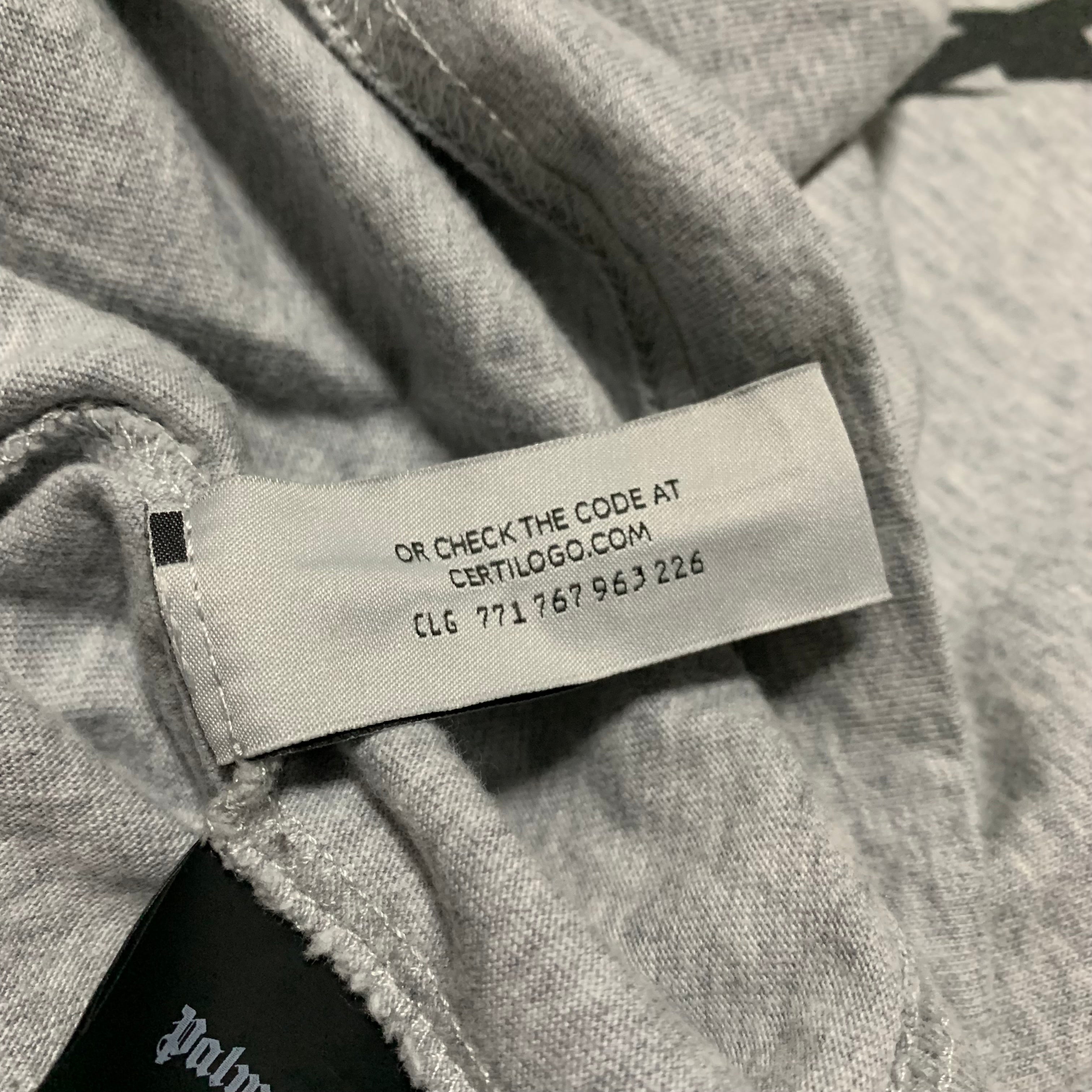 Palm Angels Medium Bear Classic Grey Tee