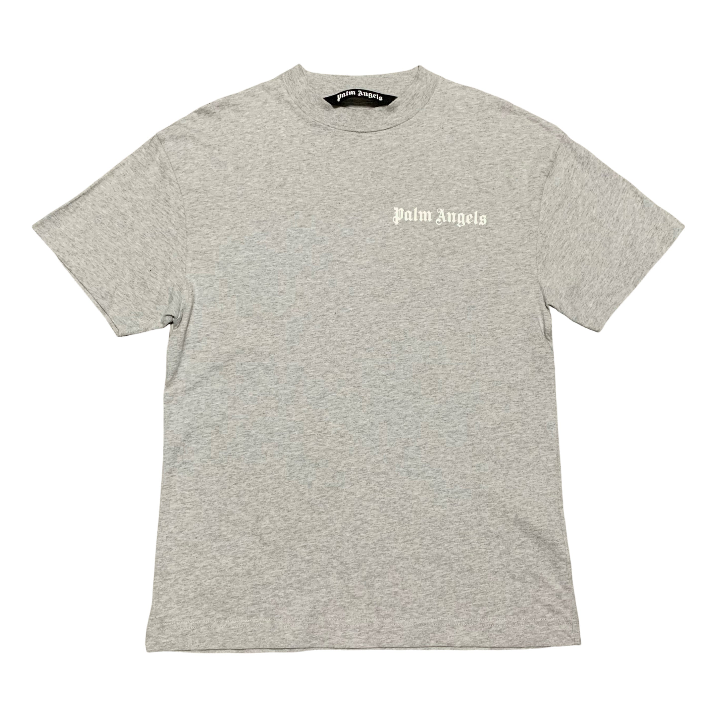 Palm Angels Small Logo Grey Tee