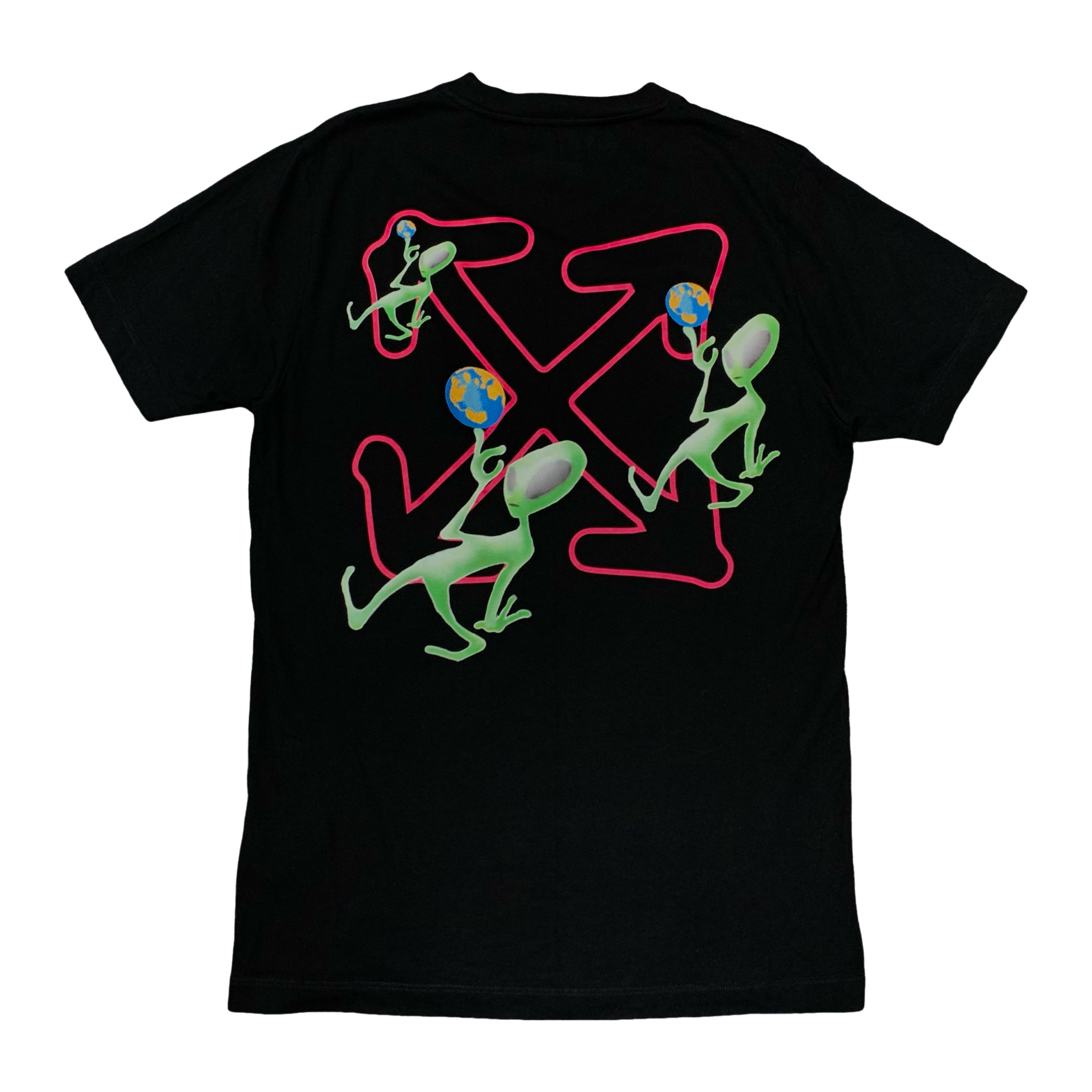 Off White Medium Tee Alien Arrows Black T-Shirt Virgil Abloh