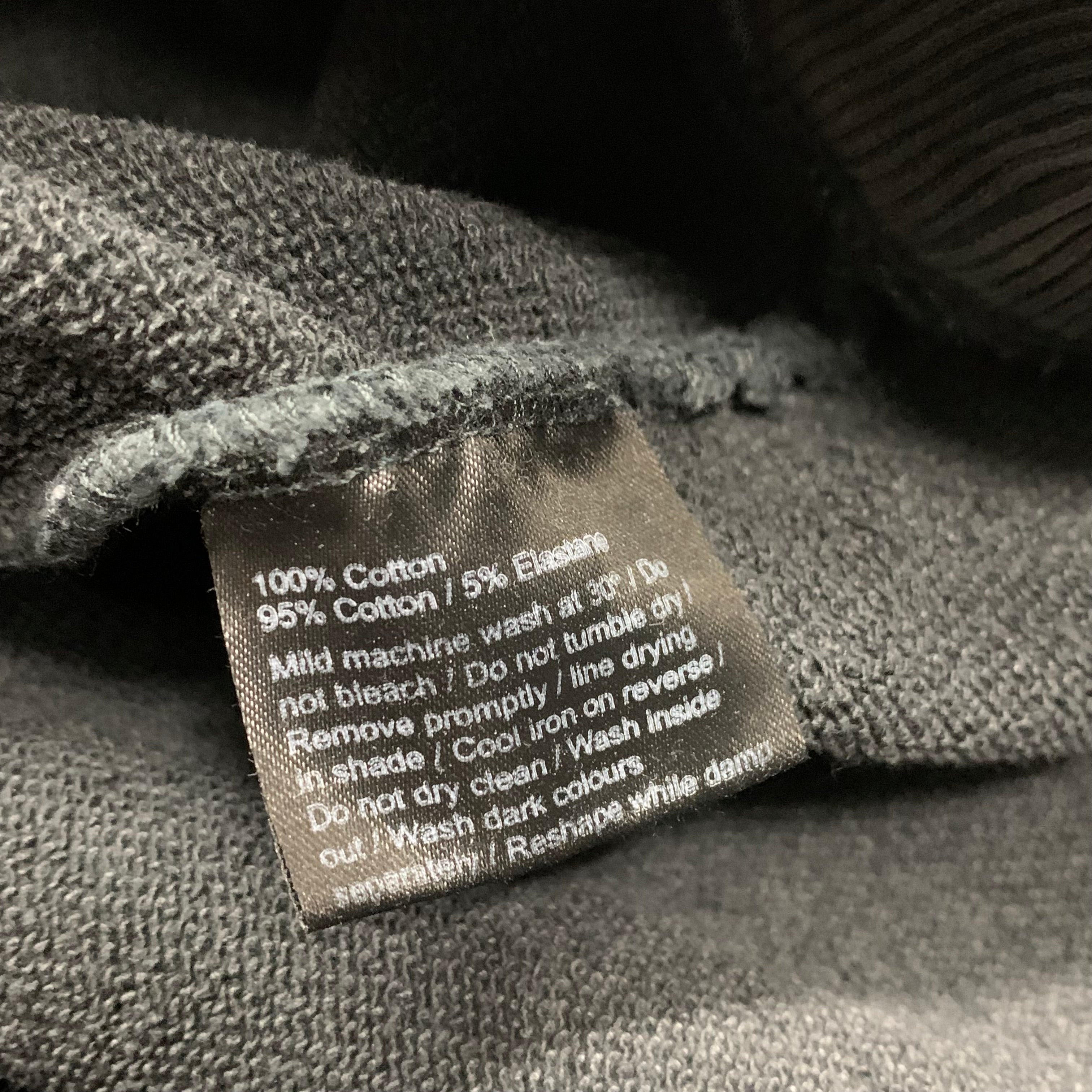 Represent Large Hoodie Embroidered Vintage Grey Hoodie