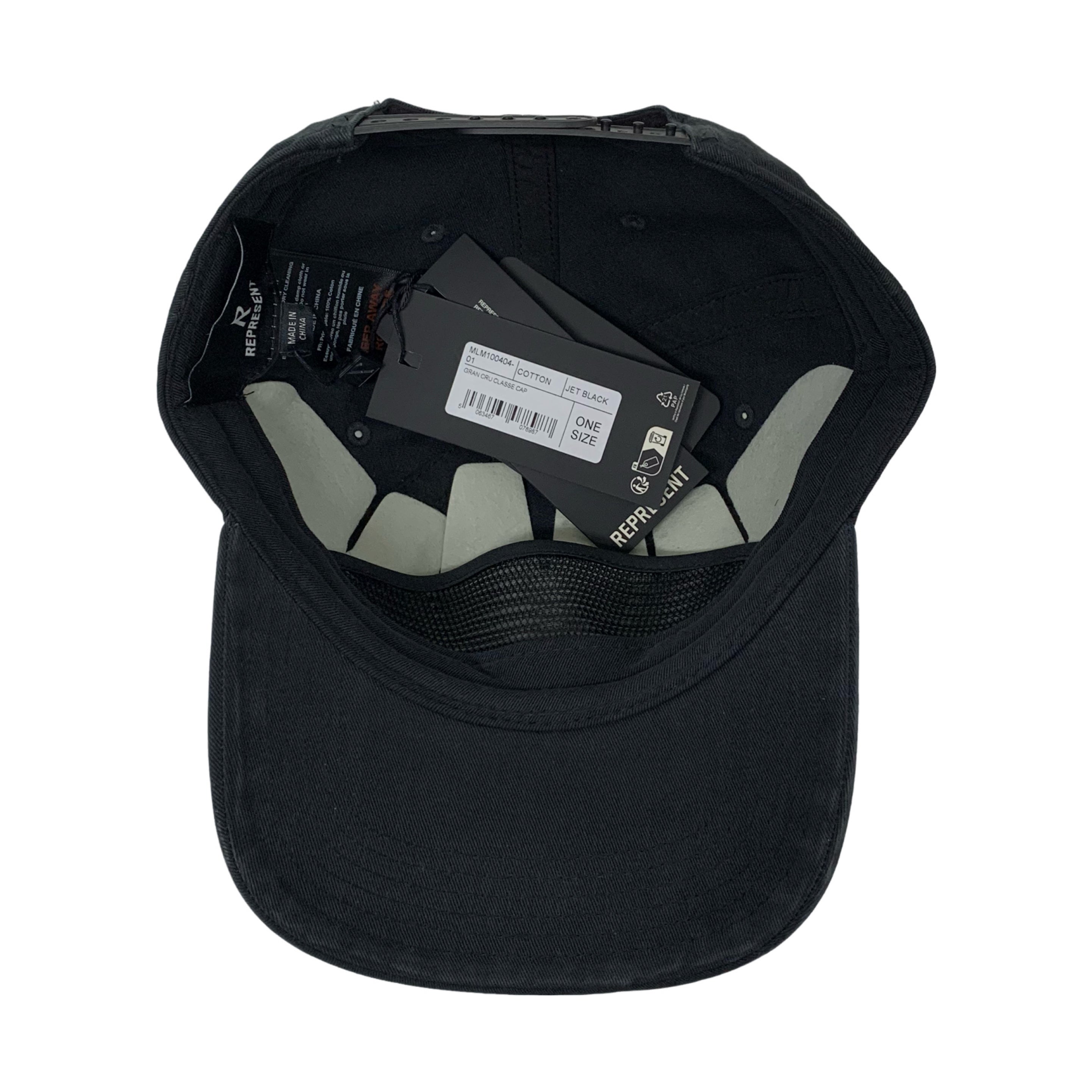 Represent Cap Gran Cru Classe Jet Black Cap Hat