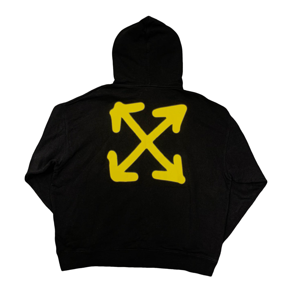 Off White XXL Hoodie Arrows Graphic Black Hoodie Virgil Abloh