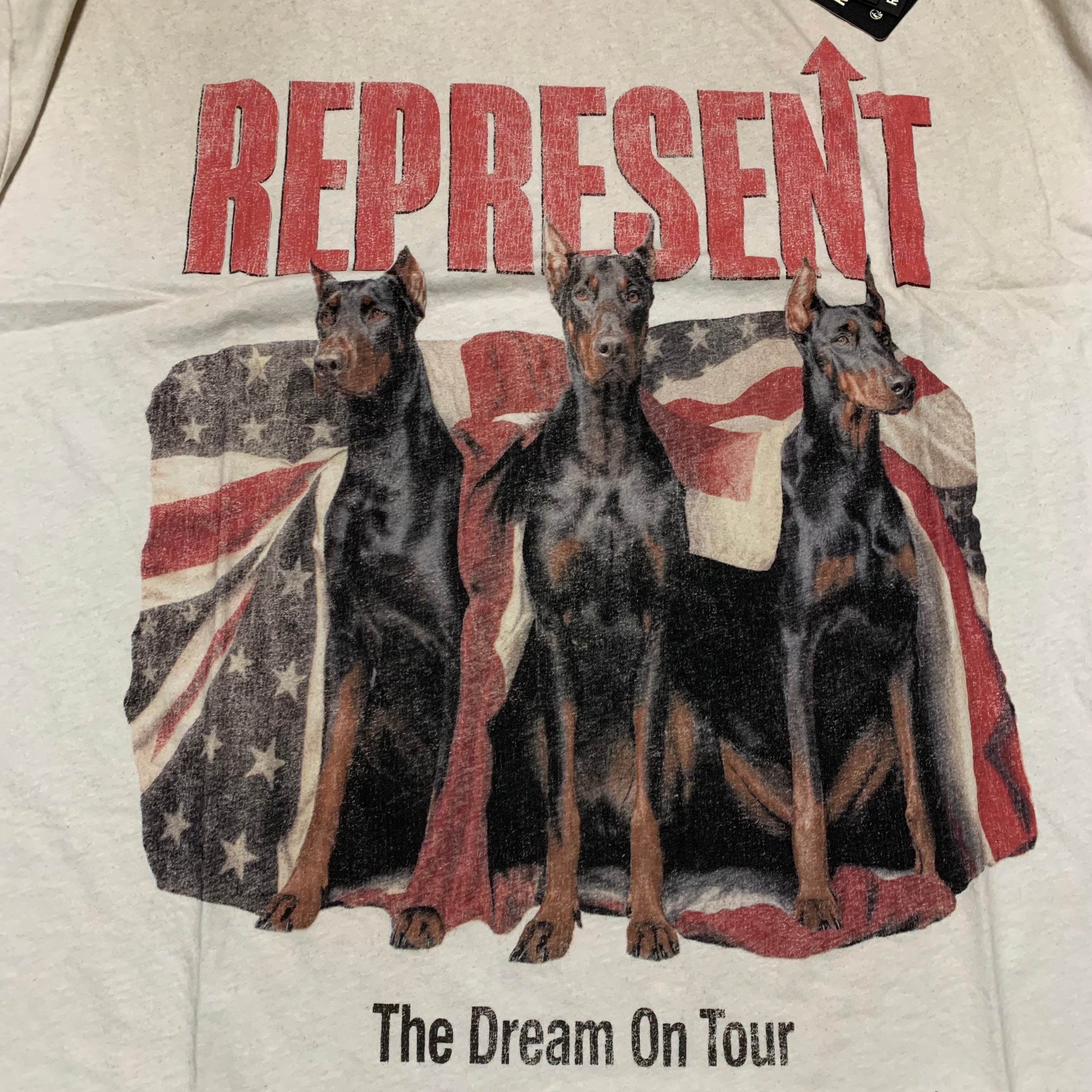 Represent XXL Dream On Tour Washed Ecru White Tee