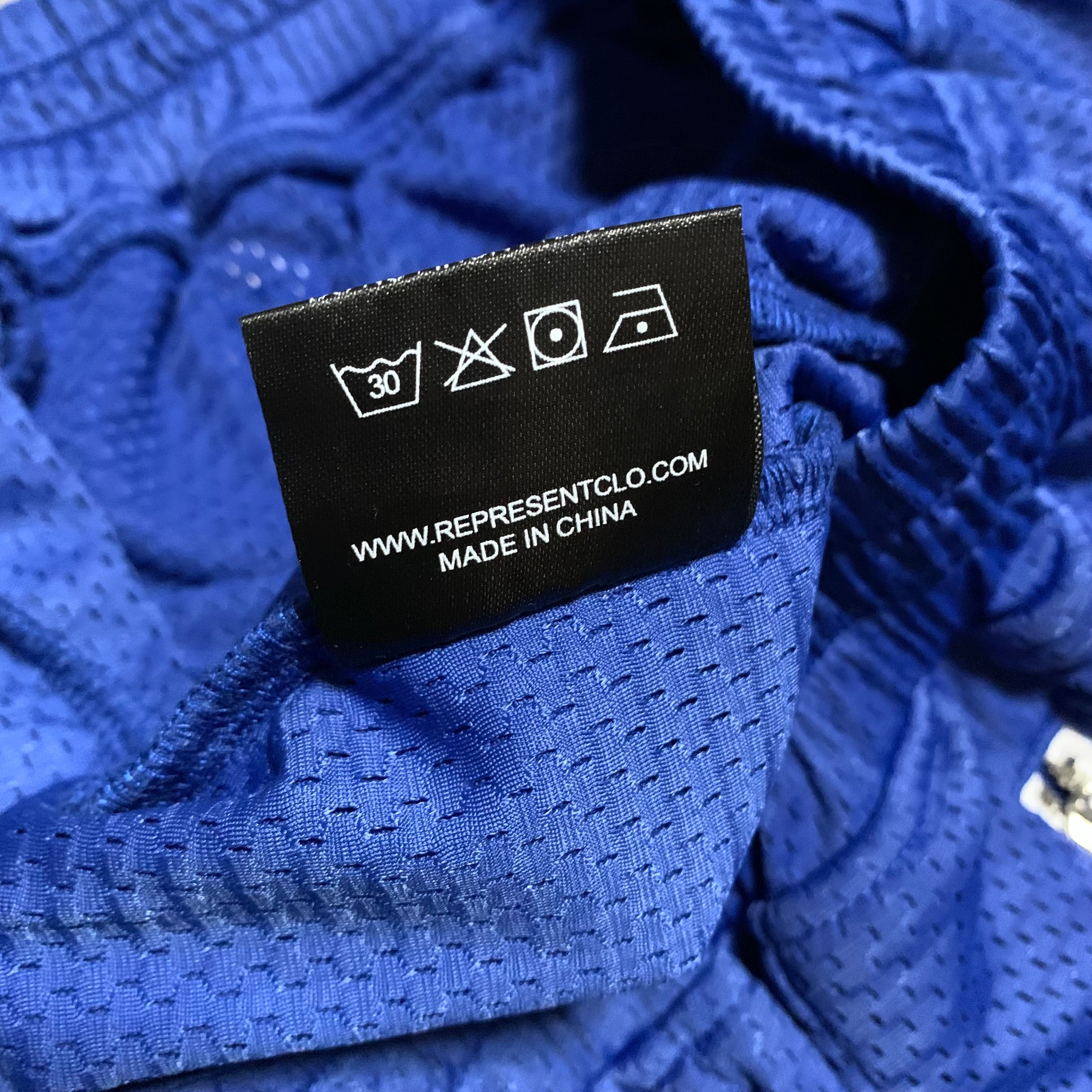 Represent XL Shorts Blue Mesh Bottoms