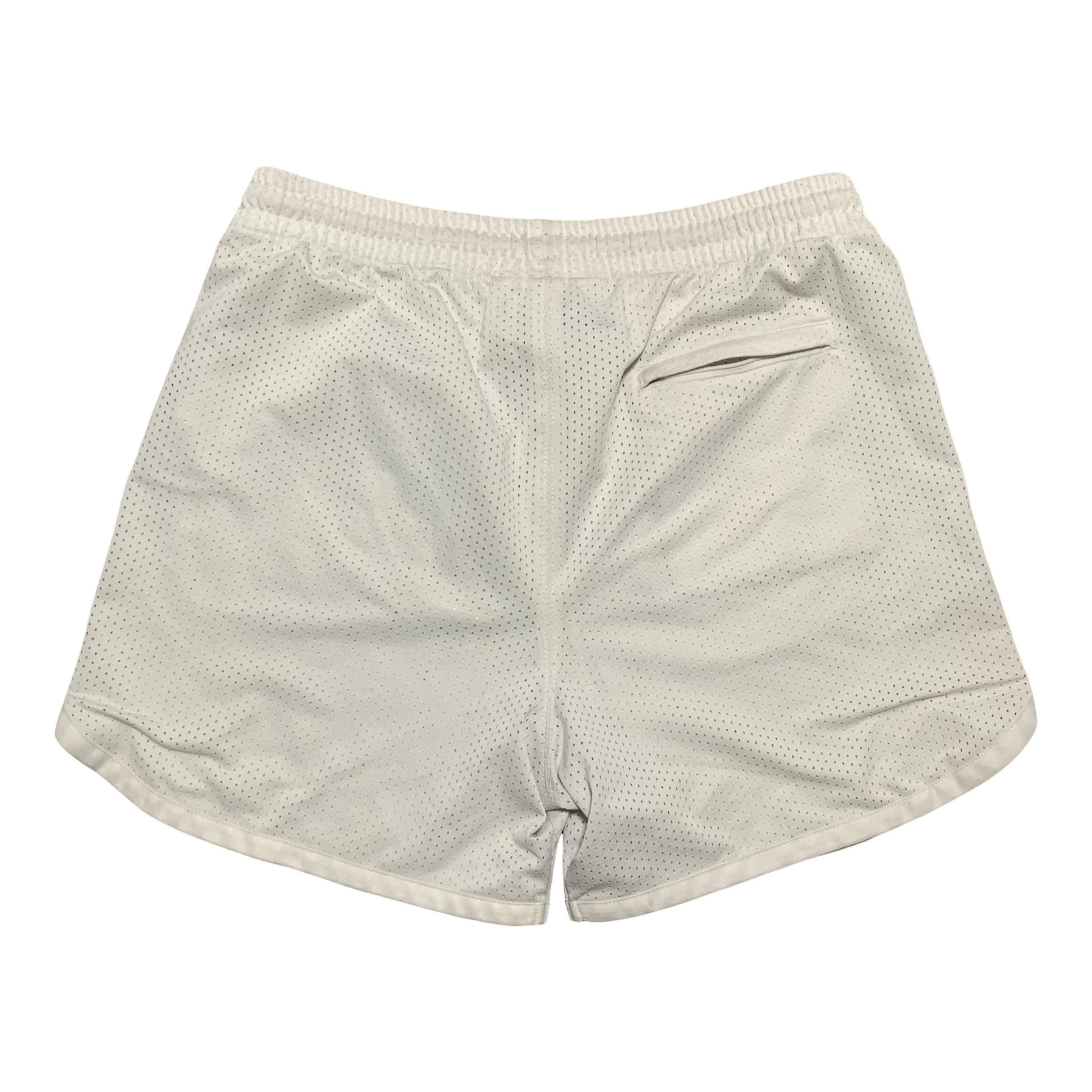 Off White Medium Shorts Airport Diag Mesh White Virgil Abloh