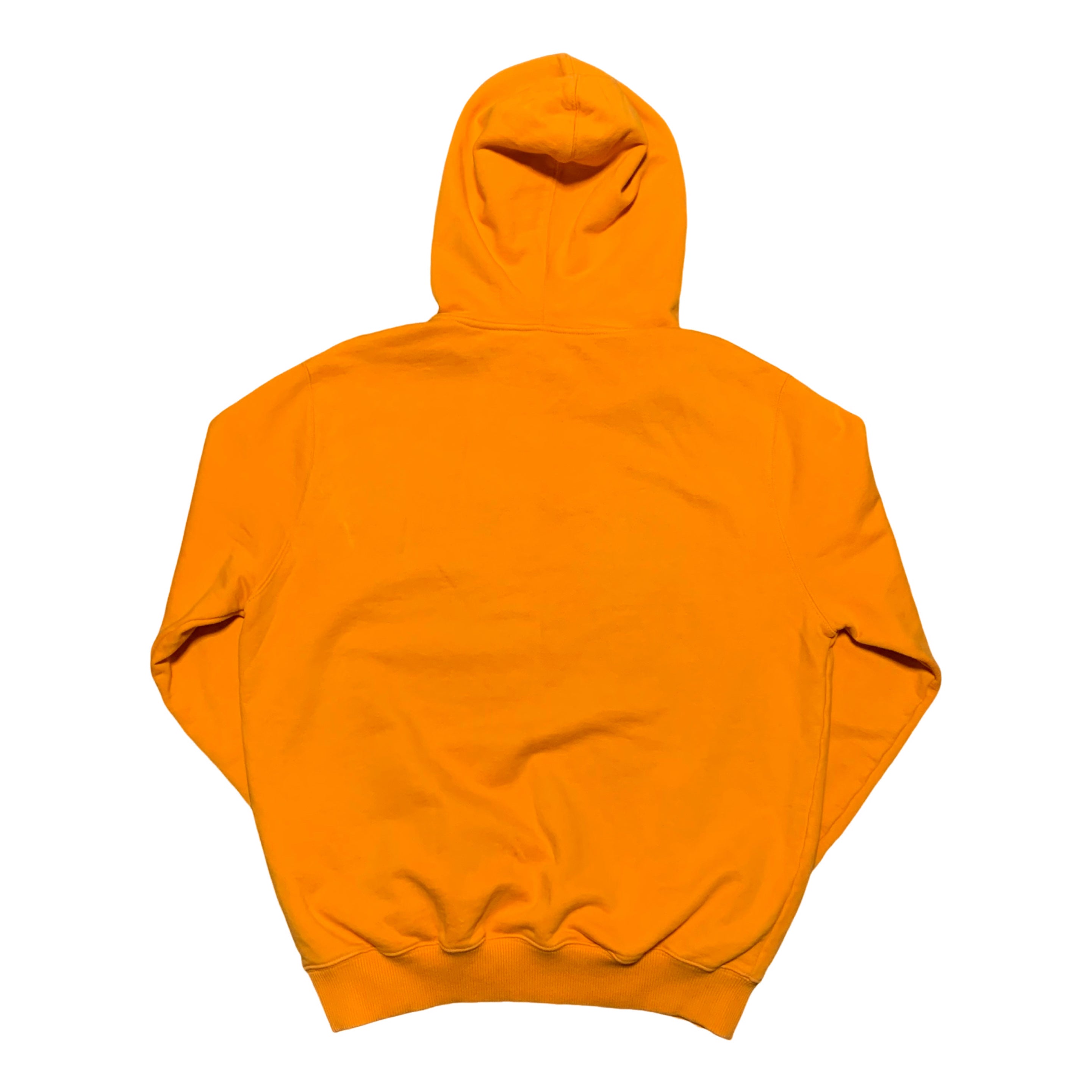 Off White Medium Underline Logo Orange Hoodie Virgil Abloh
