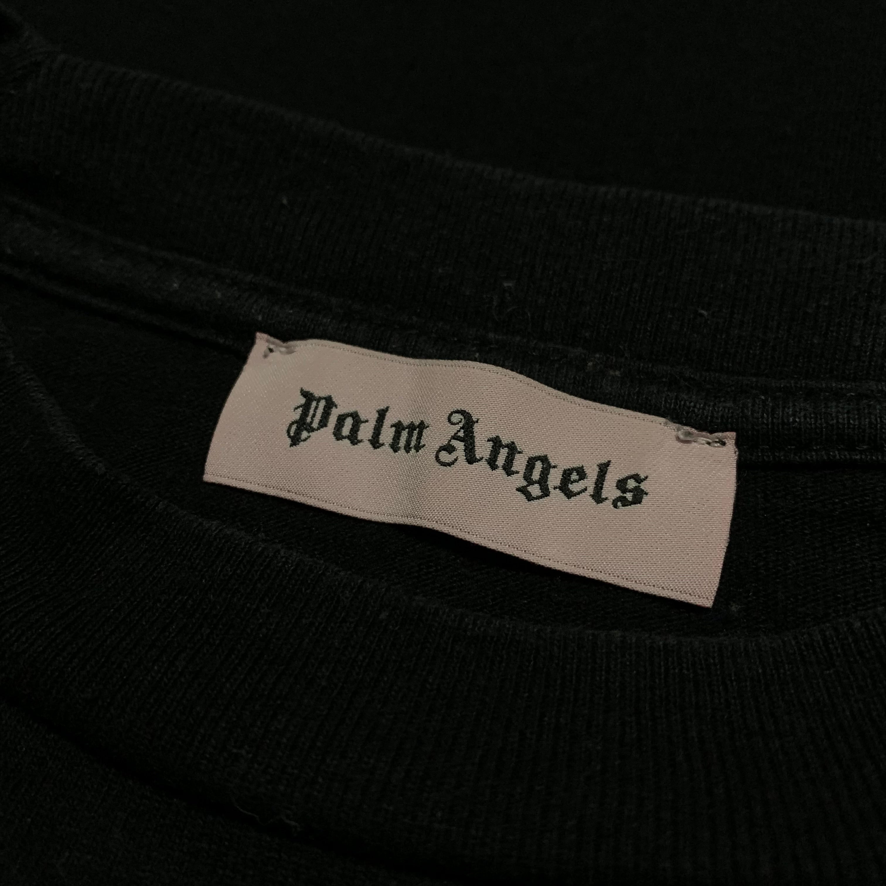 Palm Angels Small Sensitive Content Black Tee