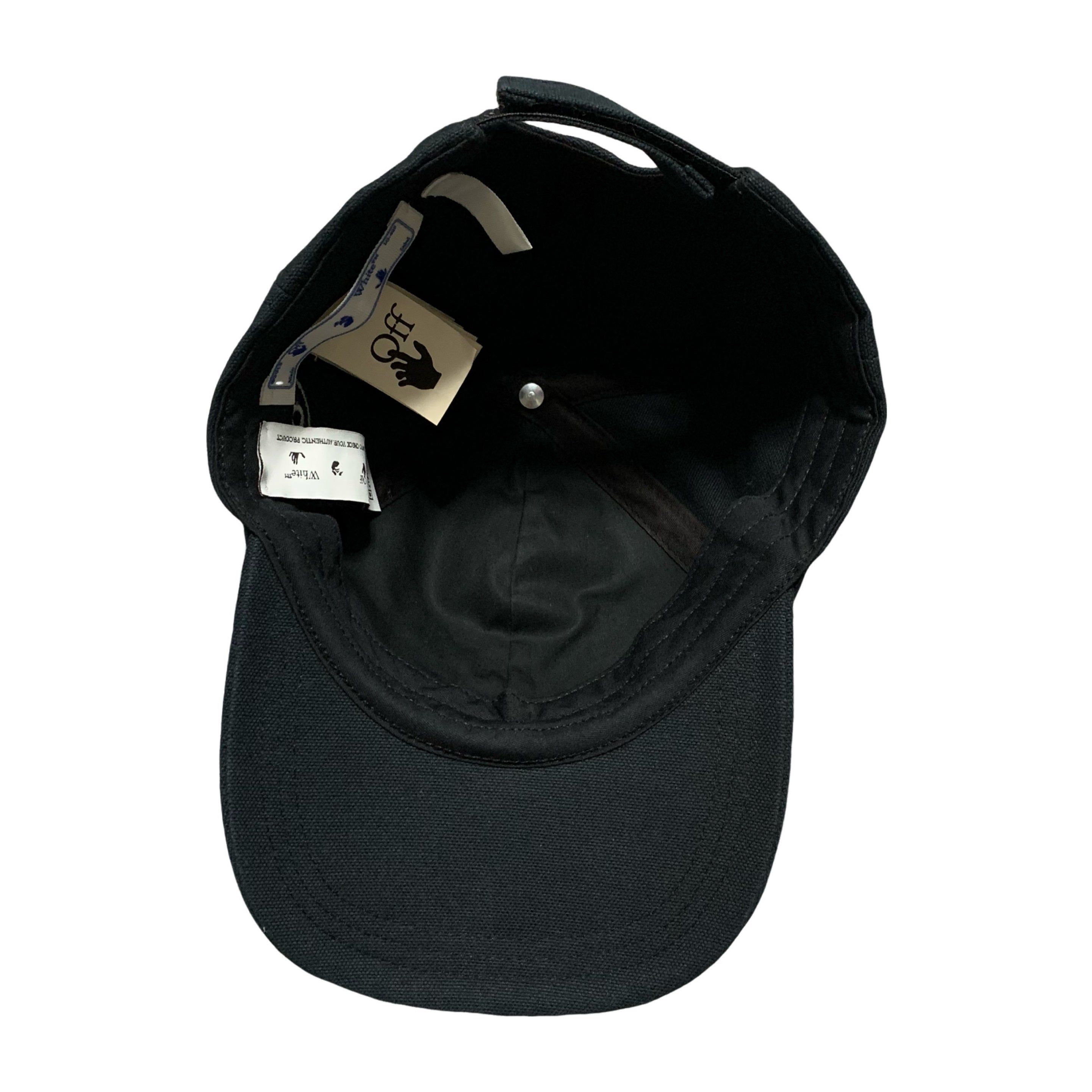 Off White Cap Black Baseball Hat Virgil Abloh Women's