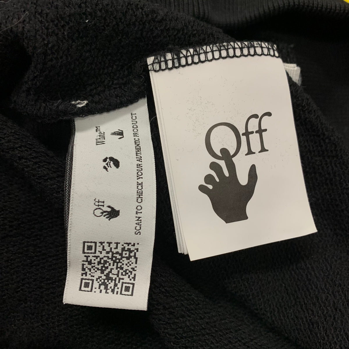 Off White XXL Hoodie Arrows Graphic Black Hoodie Virgil Abloh
