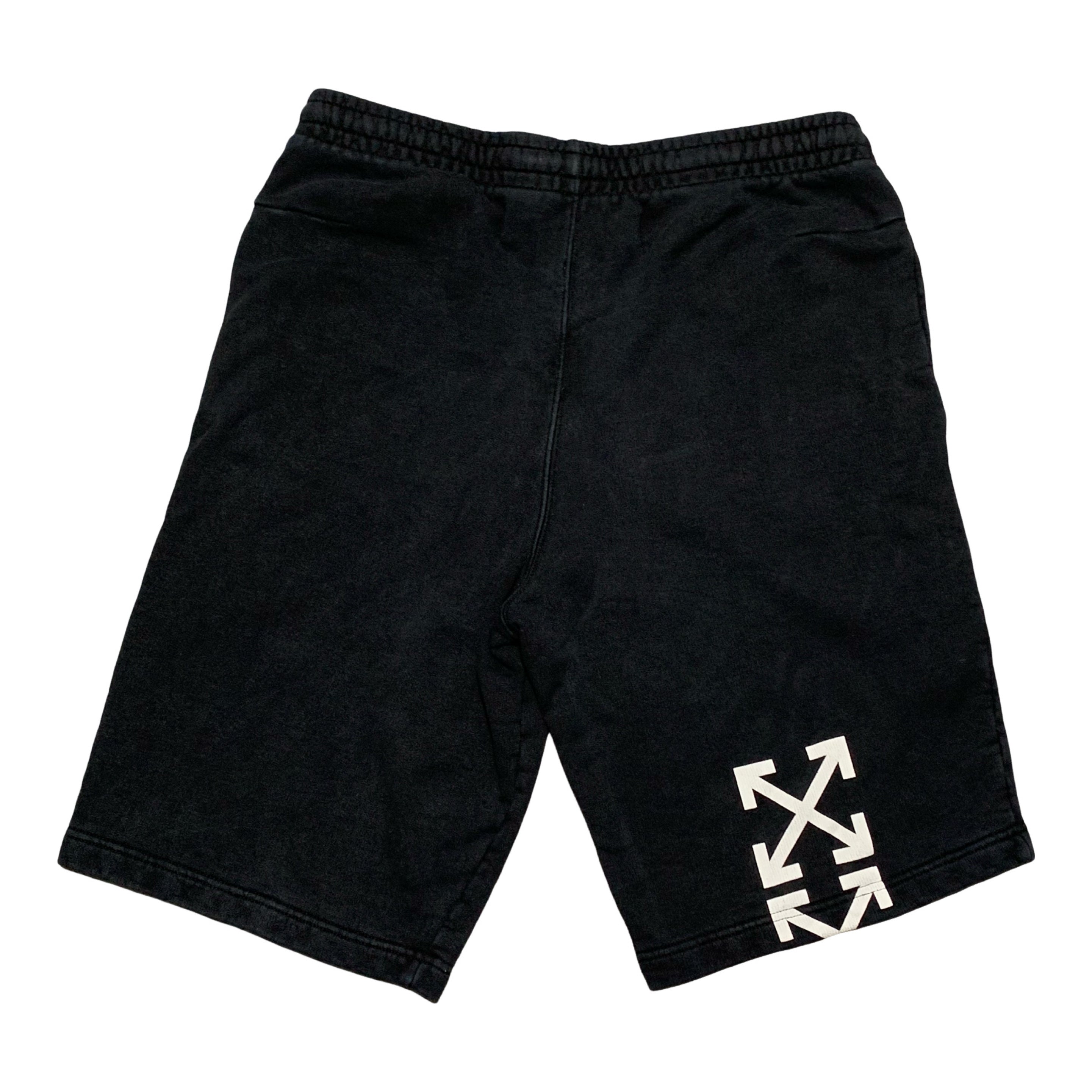 Off White Large Shorts Waterfall Arrows Black Bottoms Virgil Abloh