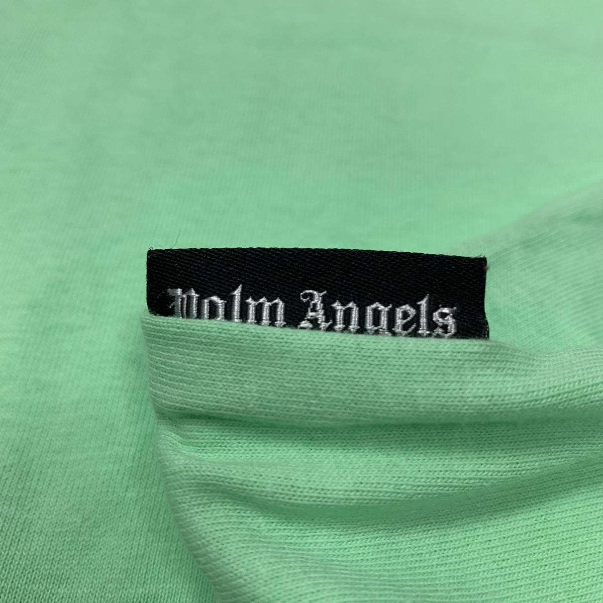 Palm Angels Medium Tee Sketchy Logo Mint Green T-Shirt