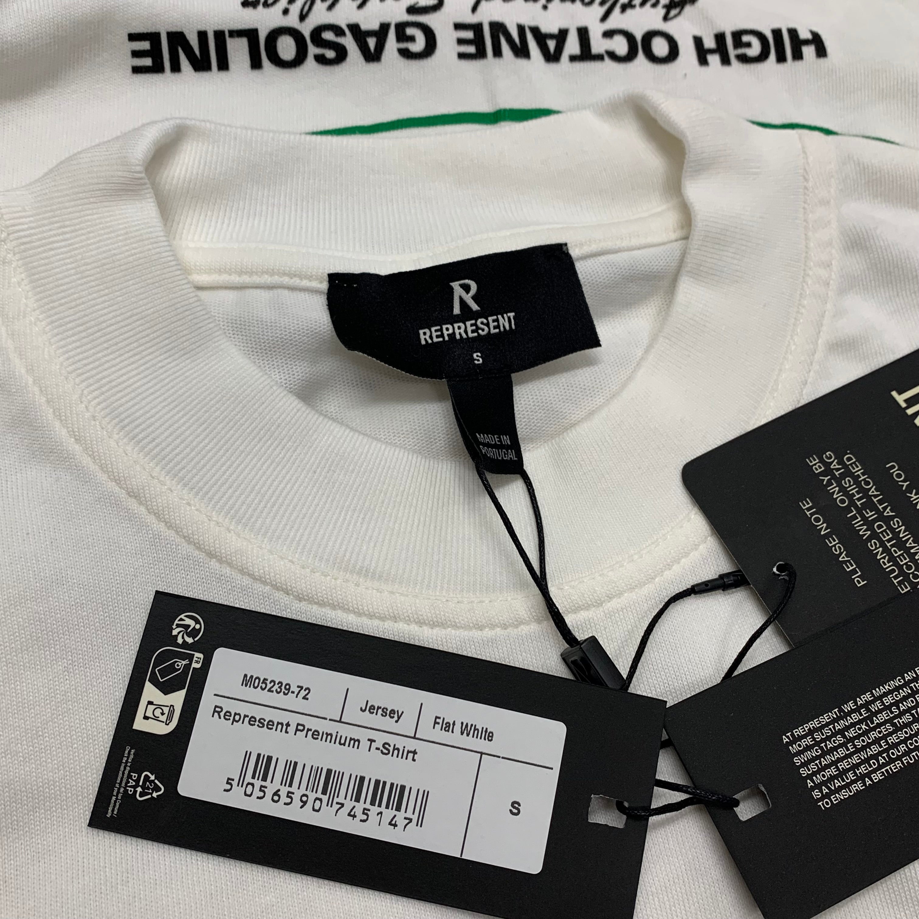 Represent Small Tee Premium Flat White T-Shirt
