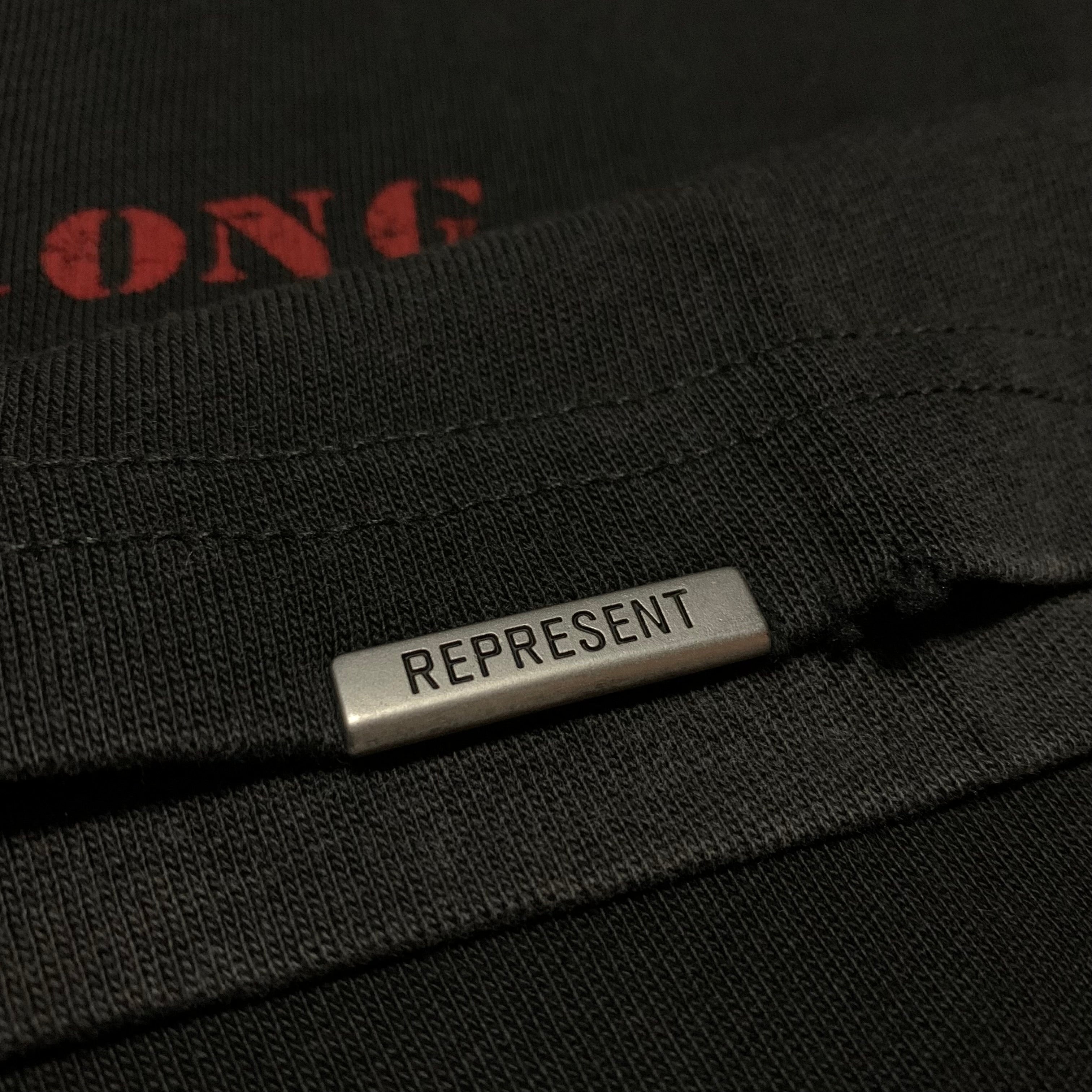 Represent XS Only The Strong Survive Vintage Black Tee Shark