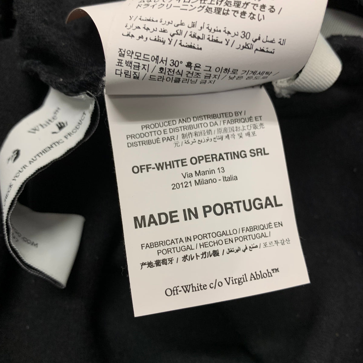Off White Small Tee Caravaggio Arrows Black T-Shirt Virgil Abloh