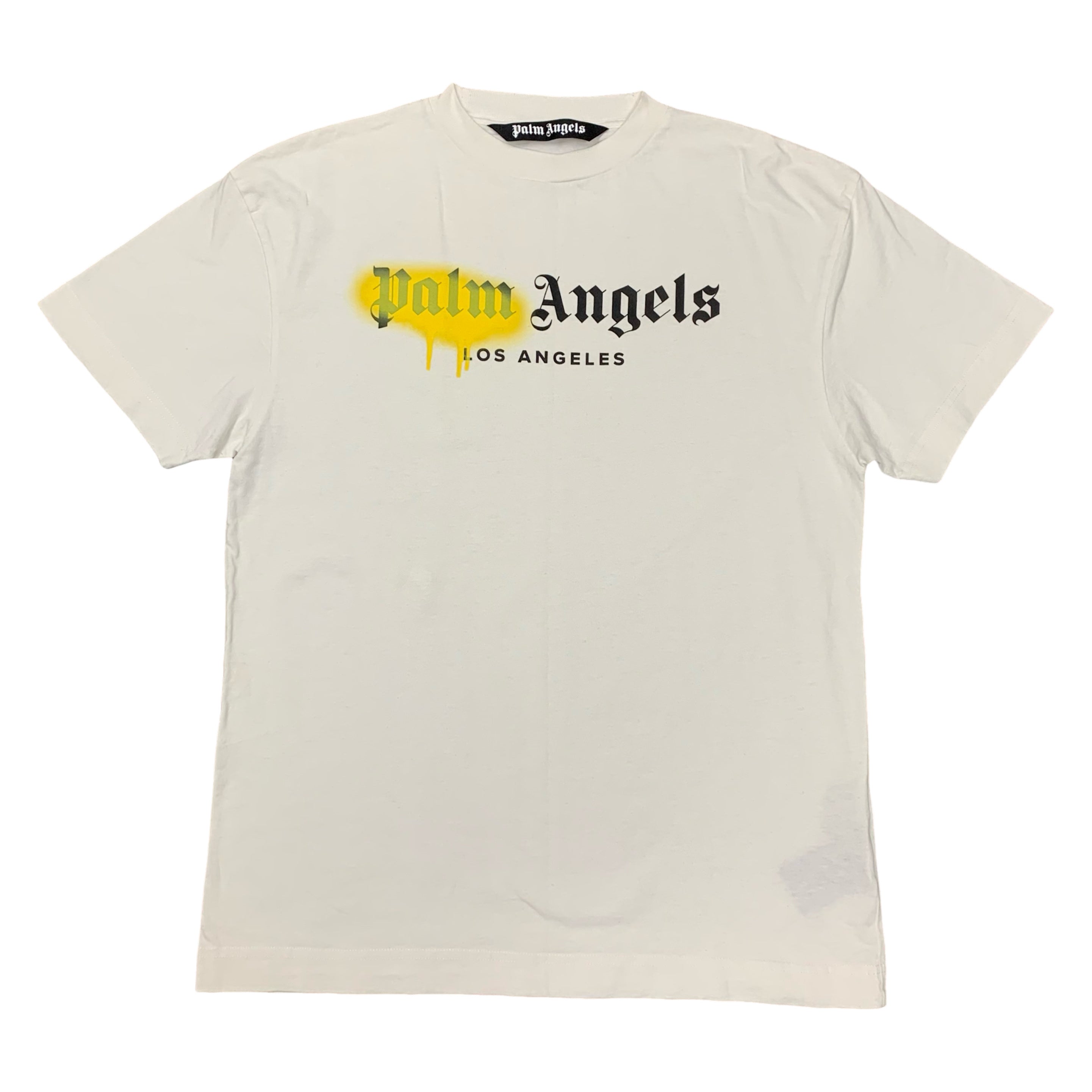 Palm Angels Medium Tee Los Angels Graffiti White T-Shirt