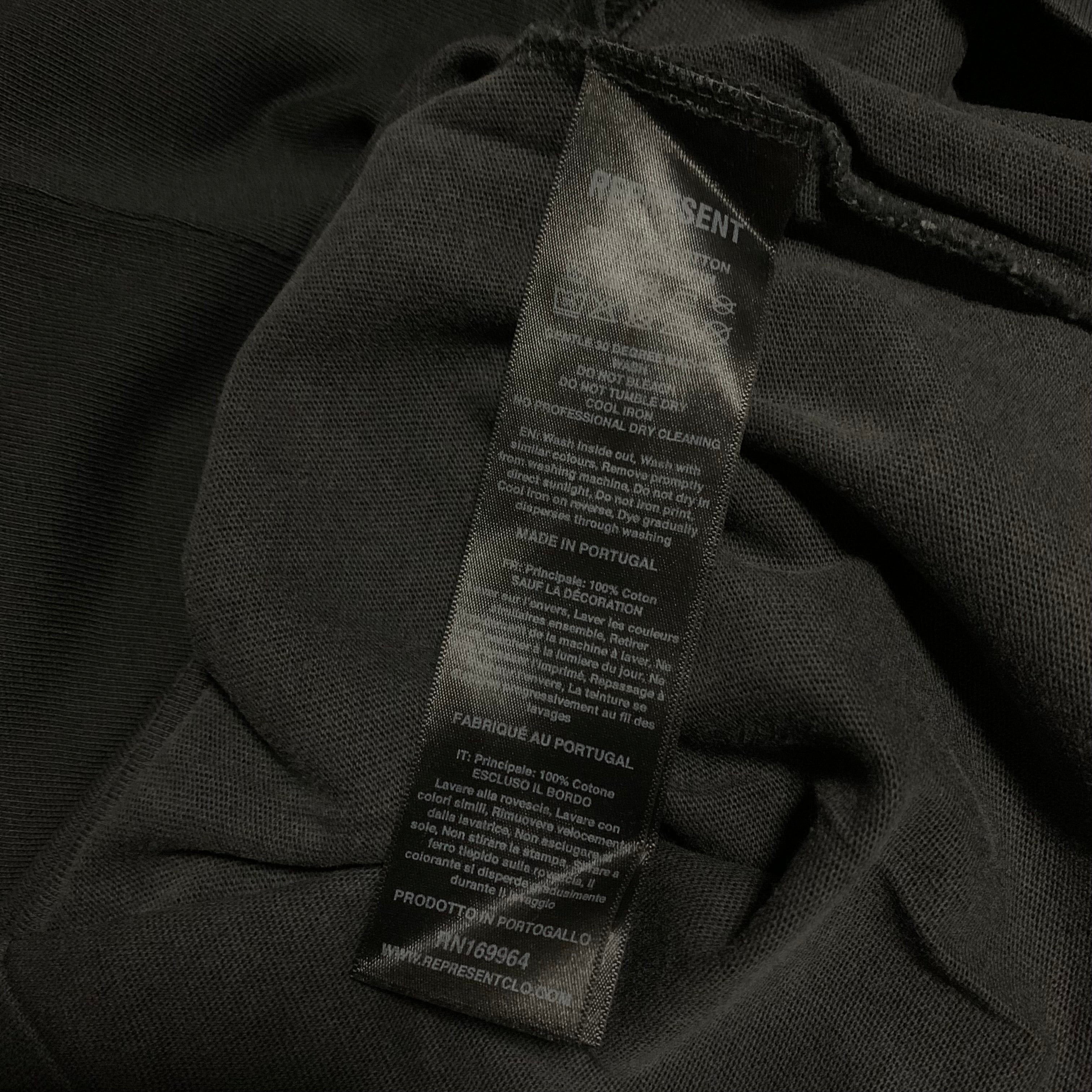 Represent XS Only The Strong Survive Vintage Black Tee Shark