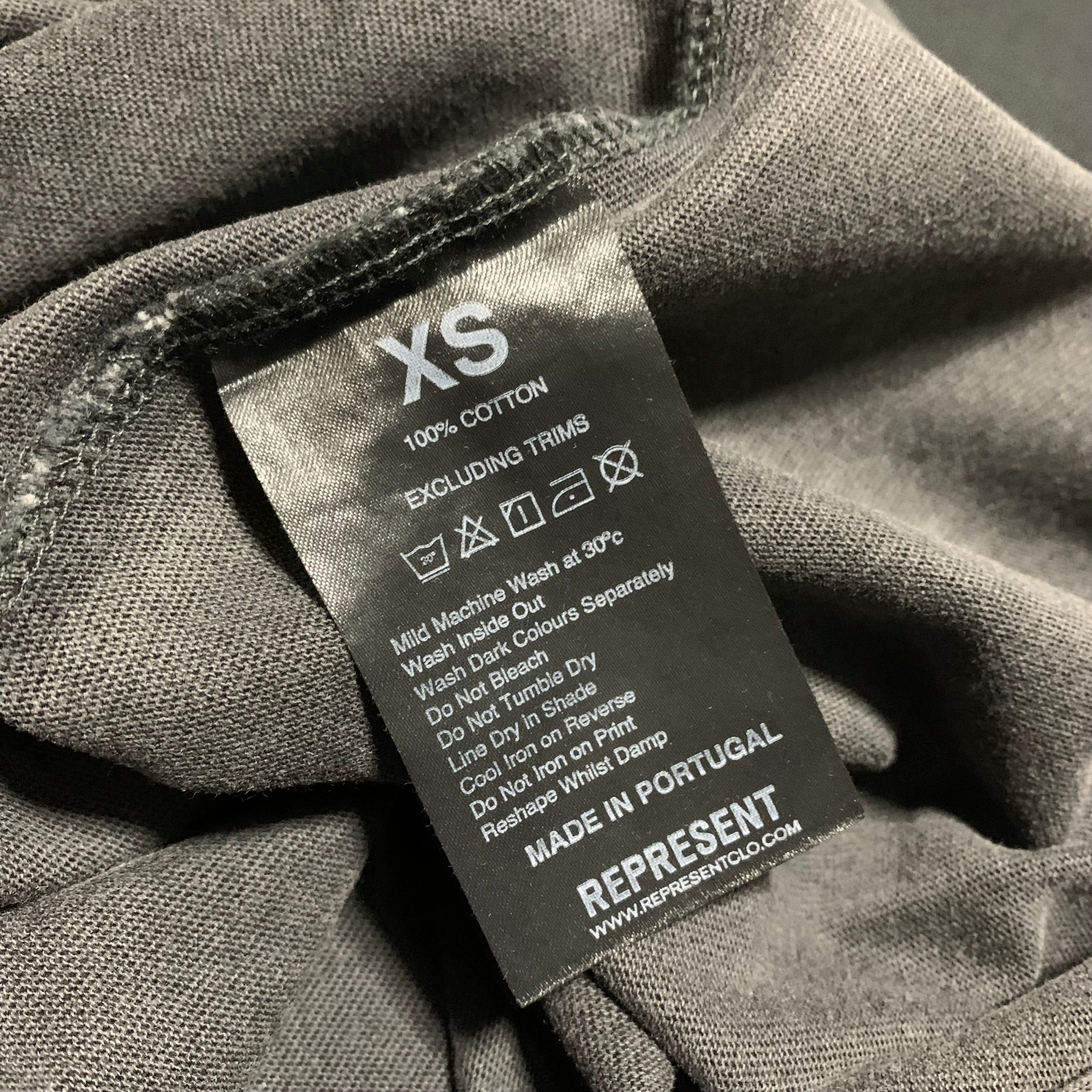 Represent XS Mayhem Vintage Black Tee Gorilla Graphic