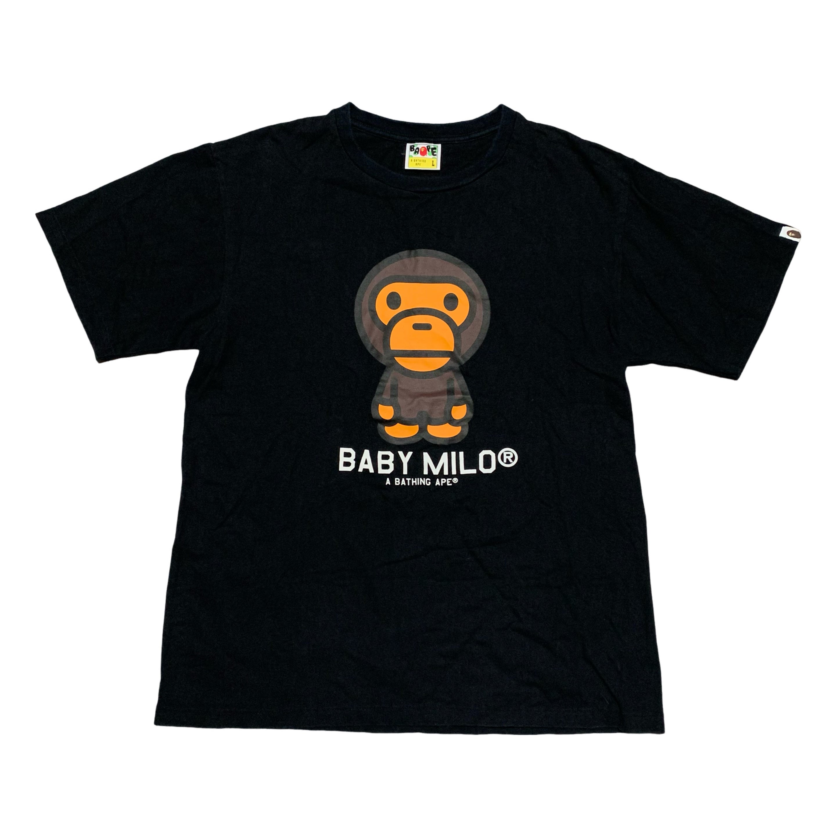 Bape Large Baby Milo Black Tee A Bathing Ape