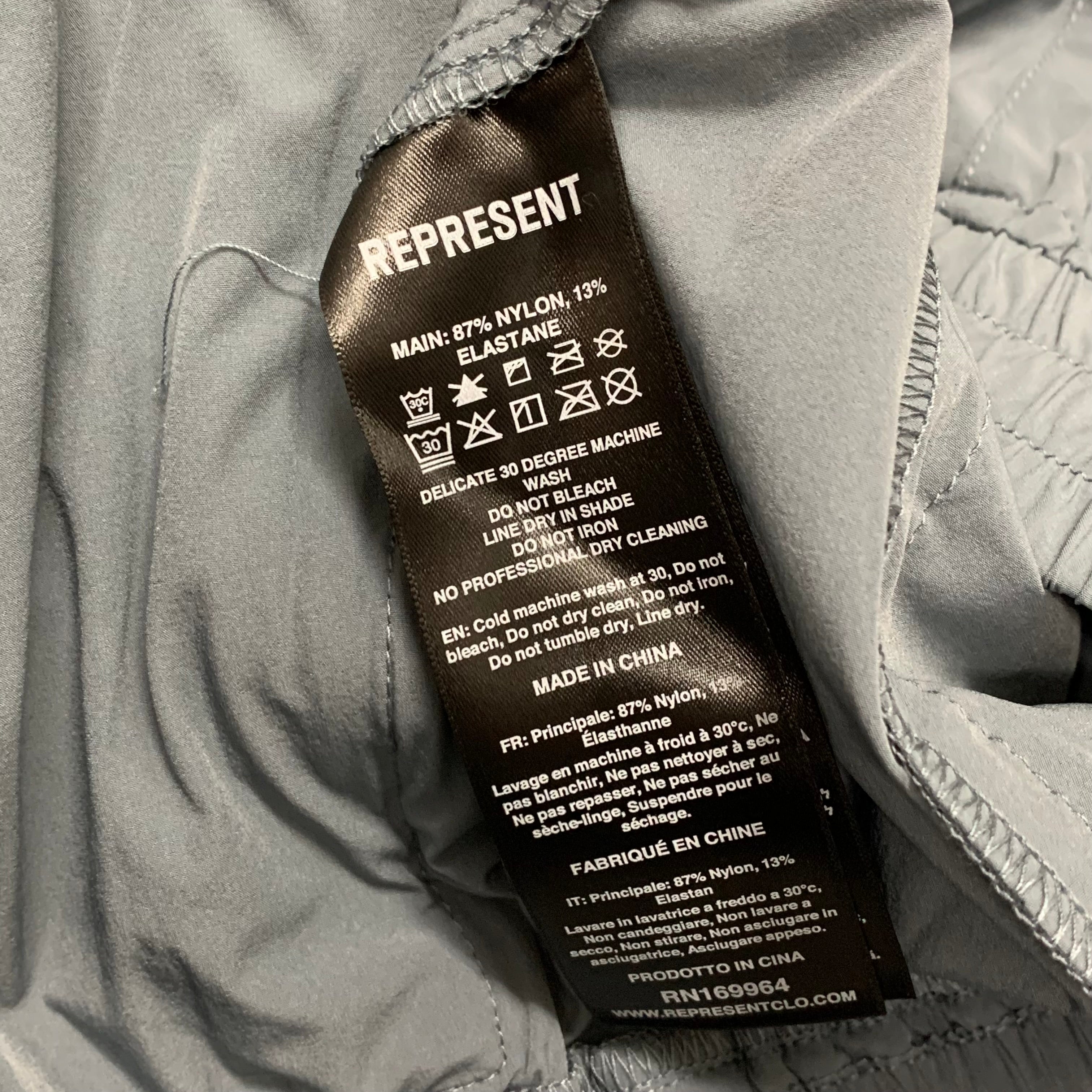 Represent XL Shorts 247 Dusky Navy Blue Track Pant Bottoms