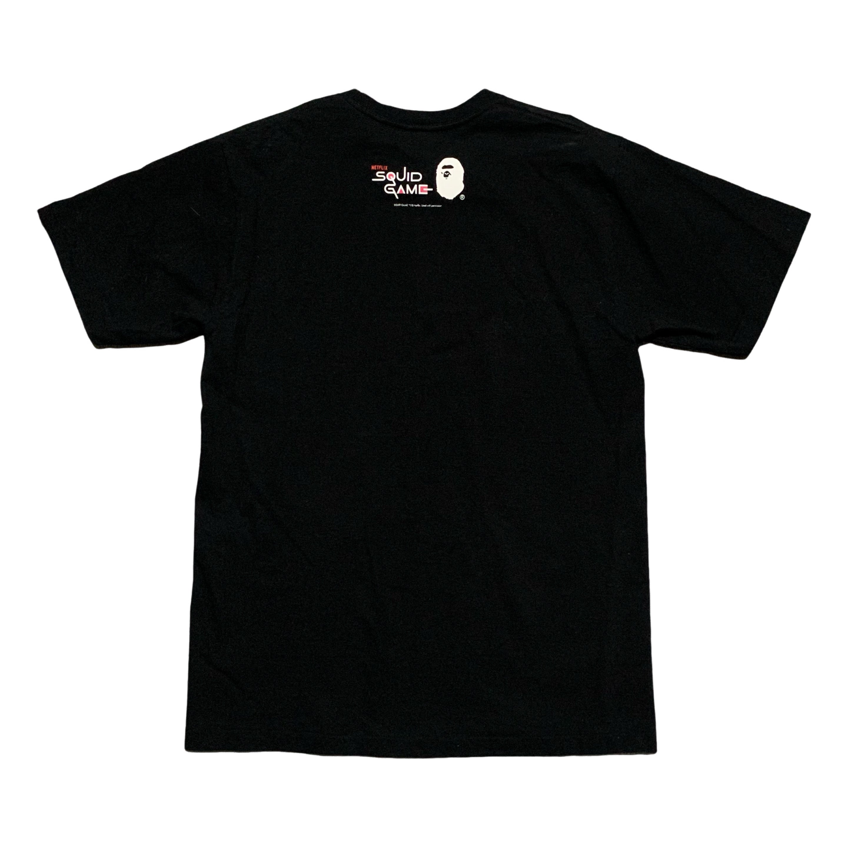 Bape Medium Squid Game Ape Head Black Tee 2022