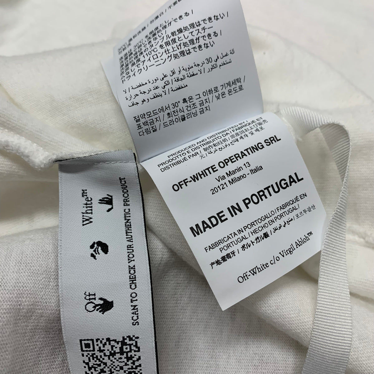 Off White Small Tee Marker Arrows White T-Shirt Virgil Abloh