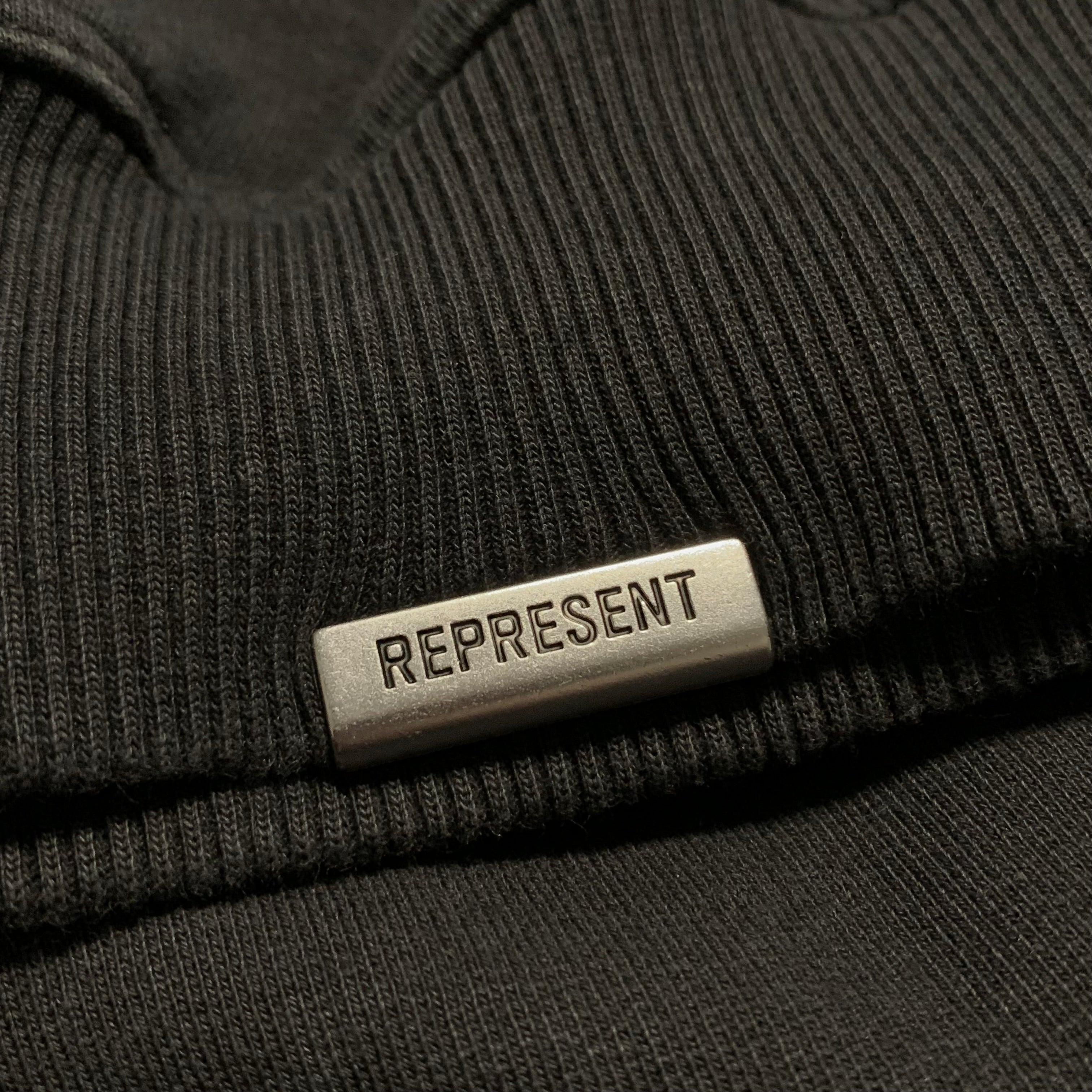 Represent XS Blanks Sweater Vintage Black Sweatshirt Crewneck