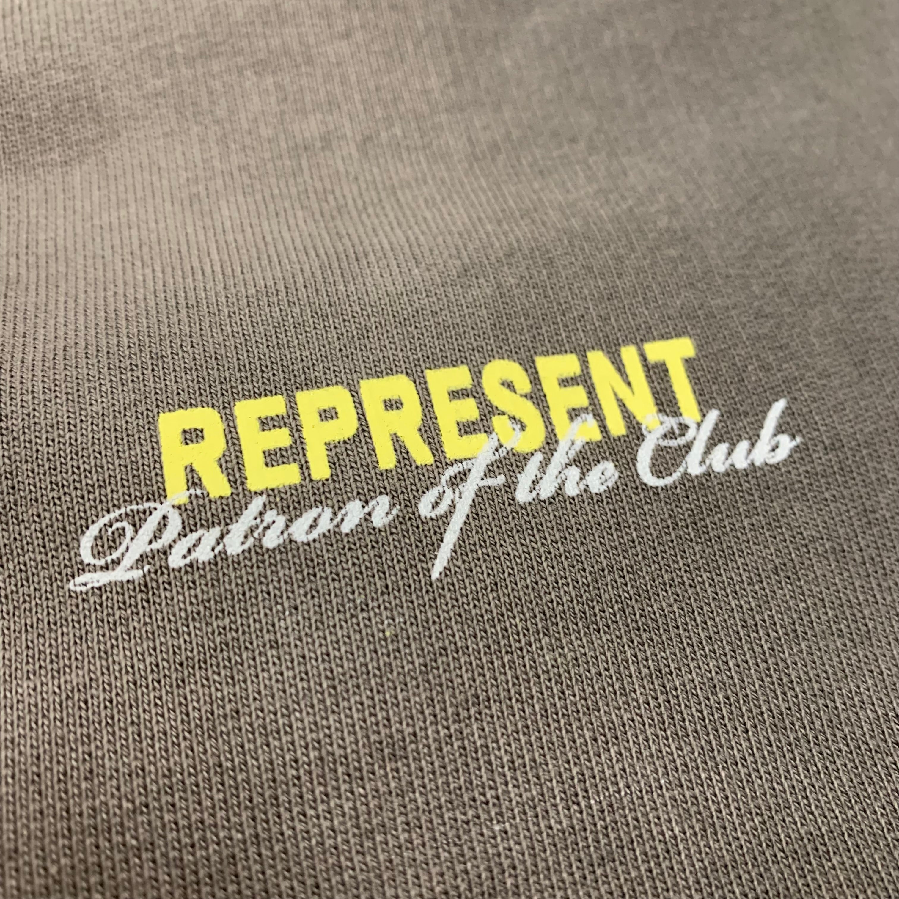 Represent Large Sweatpants Patron Of The Club Washed Olive Bottoms