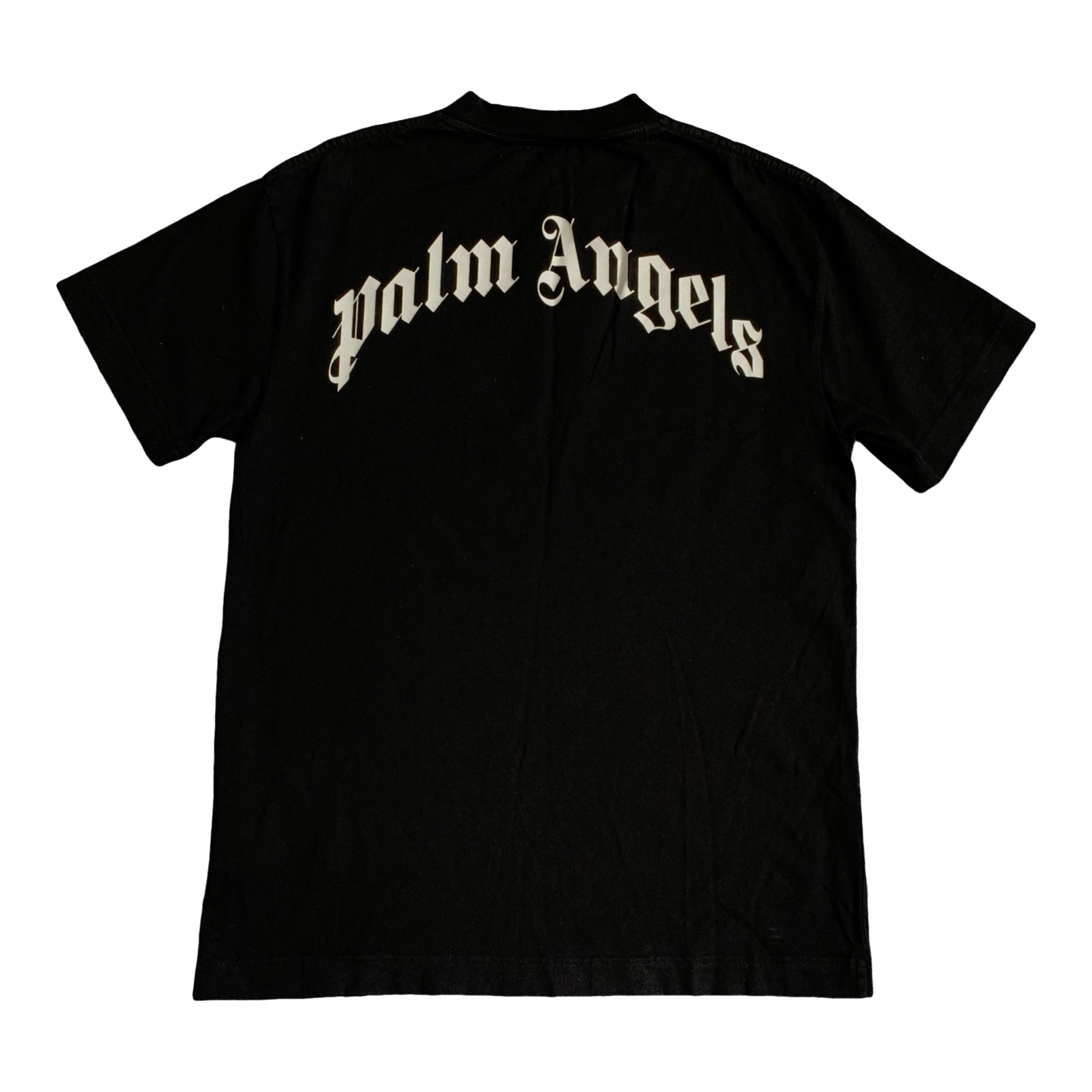 Palm Angels Small Tee Shark Split Black T-Shirt